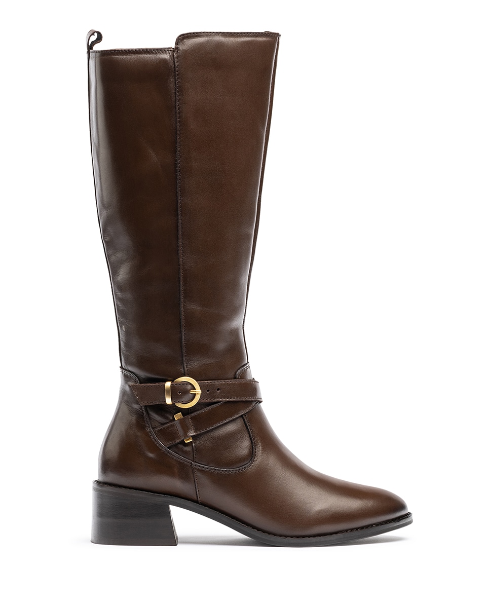 Botas de tacón de mujer de piel · Yokono · El Corte Inglés