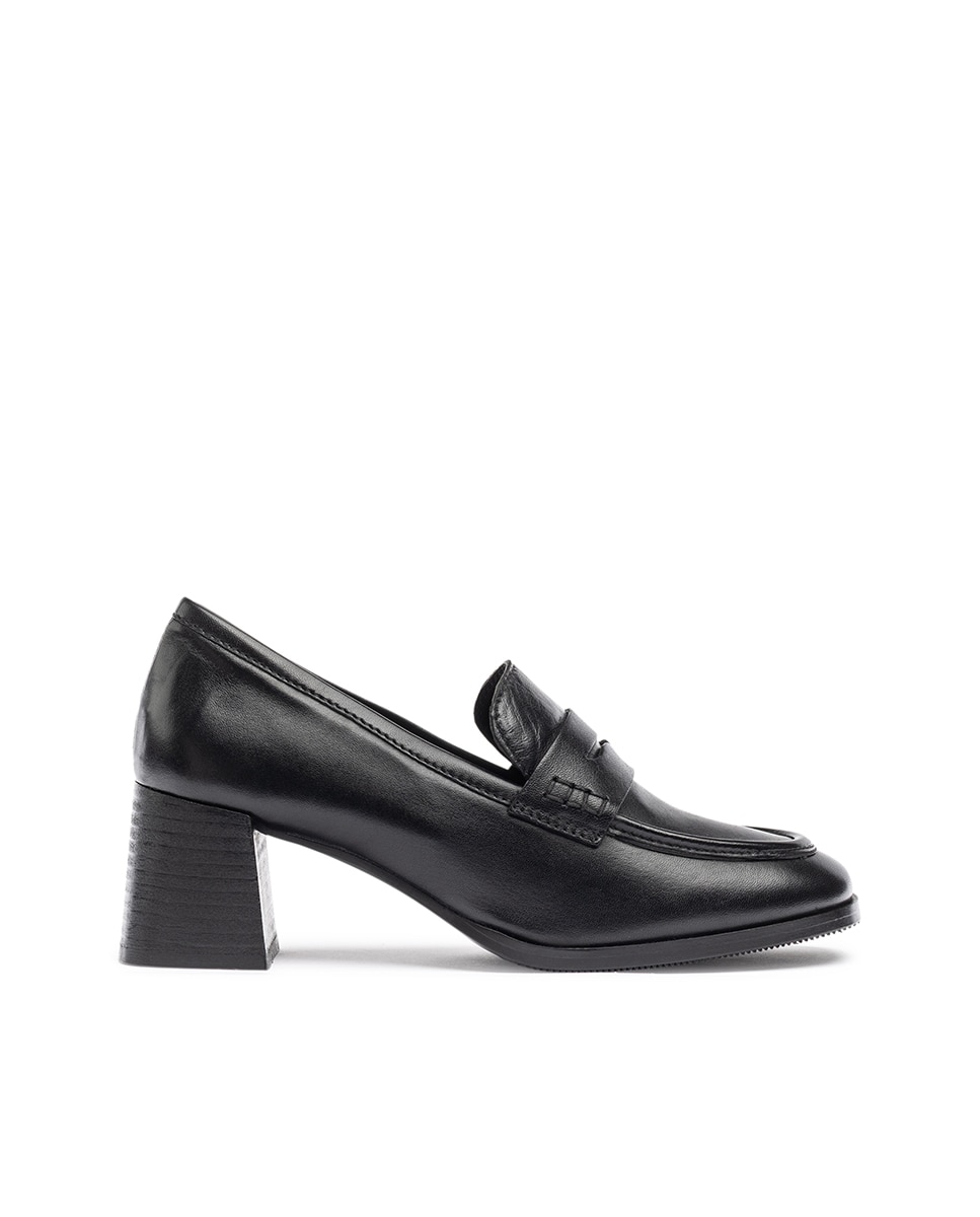 Zapatos de tacón de mujer de piel - Yokono - Negro Negro-1