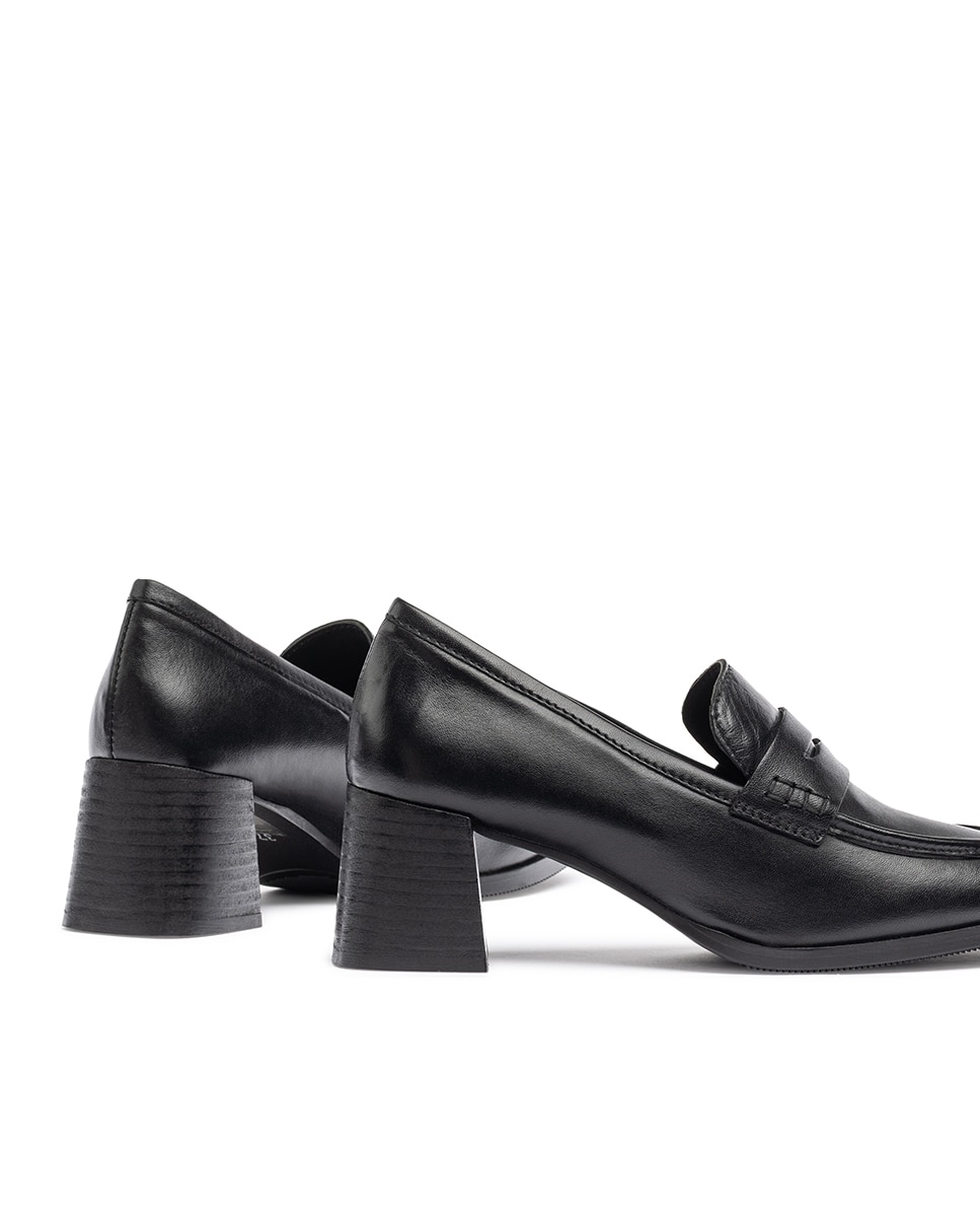 Zapatos de tacón de mujer de piel - Yokono - Negro Negro-3