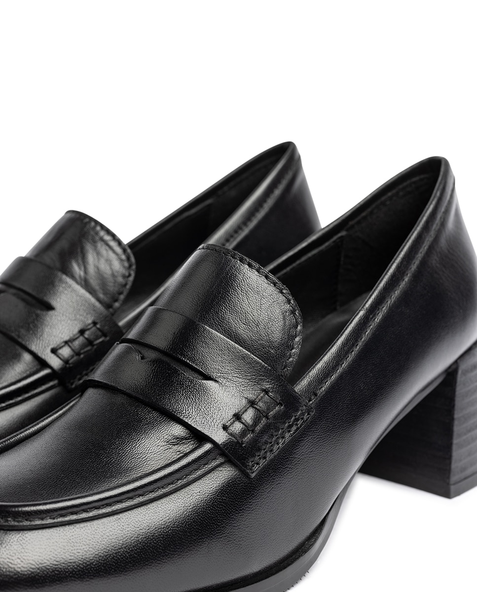 Zapatos de tacón de mujer de piel - Yokono - Negro Negro-4