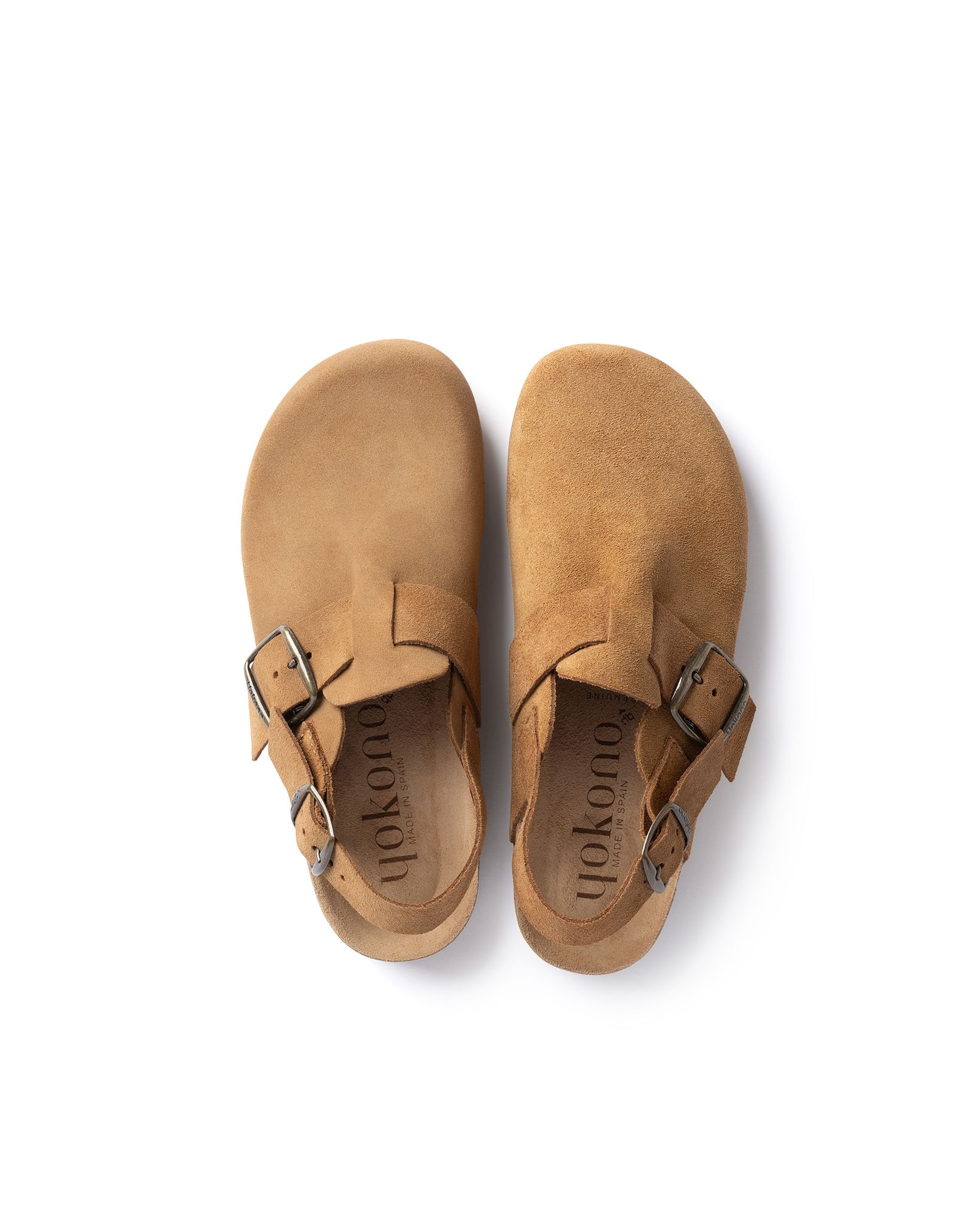 Zuecos de mujer de piel - Yokono - Marrón Marrón-5