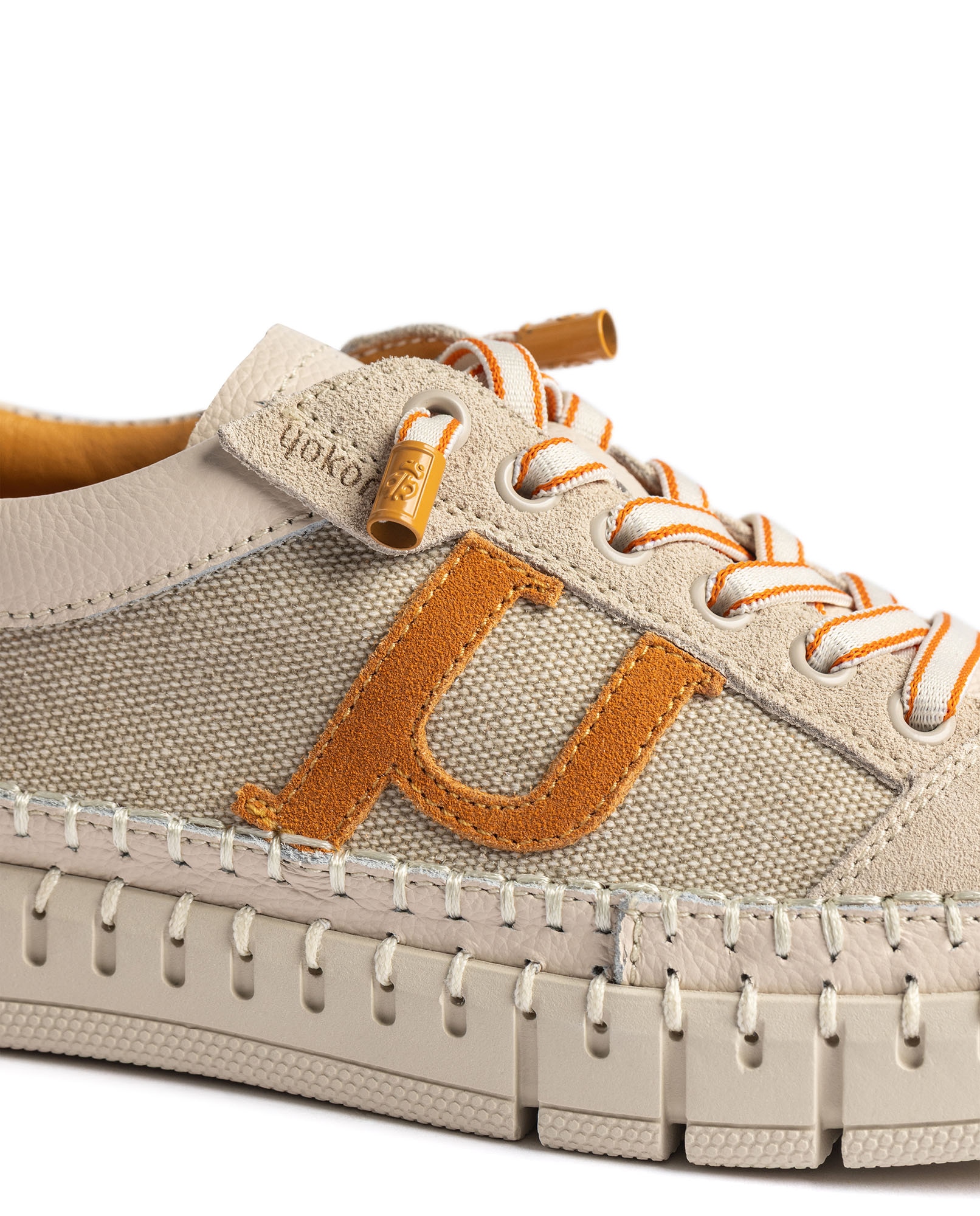 Zapatillas de mujer de piel - Yokono - Naranja mango Naranja mango-3
