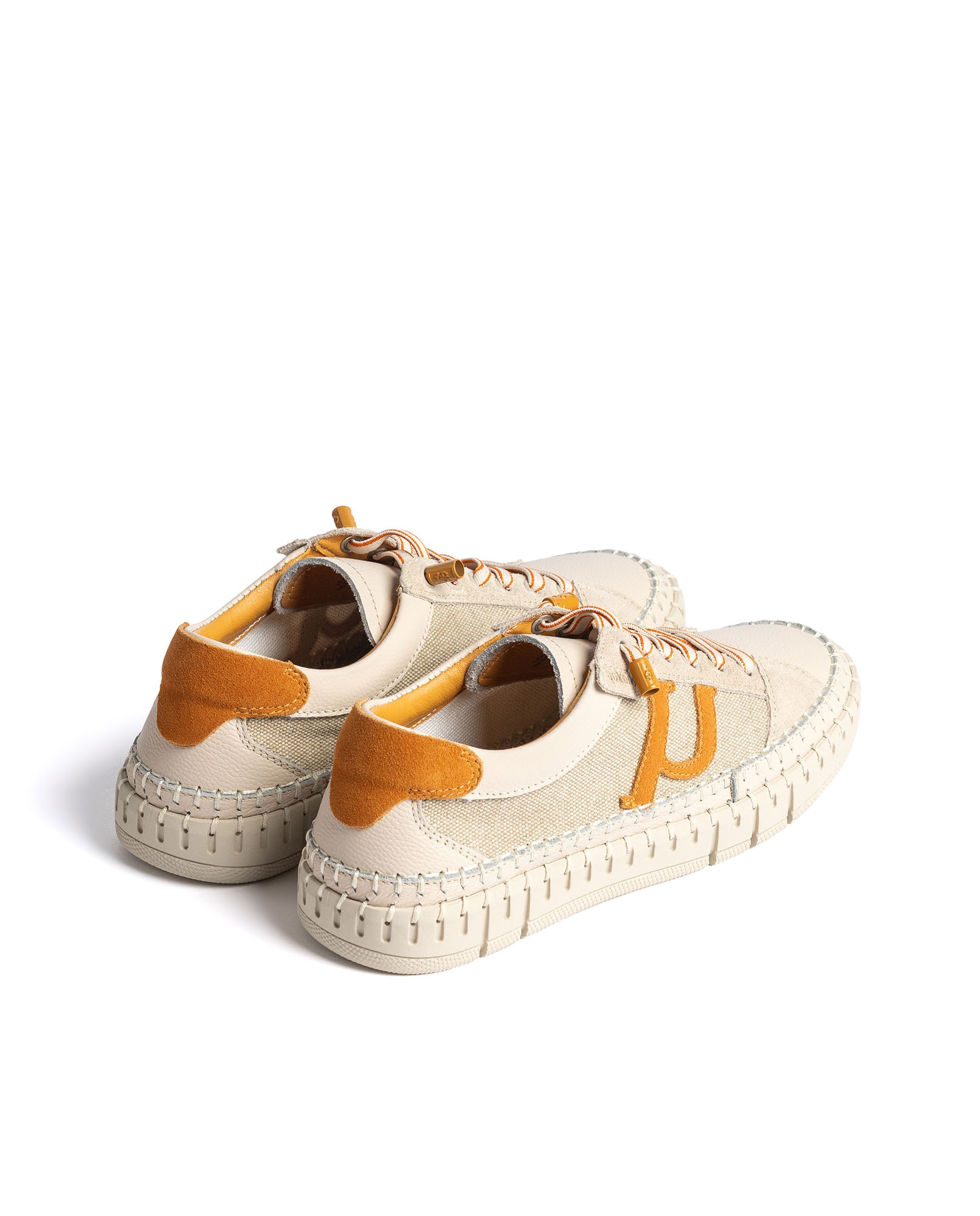 Zapatillas de mujer de piel - Yokono - Naranja mango Naranja mango-4