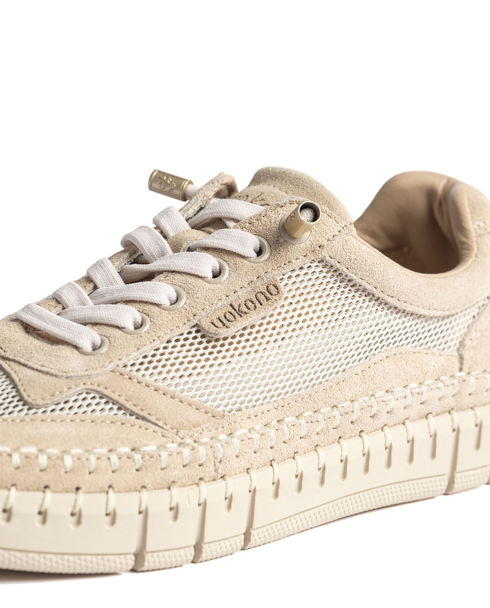 Zapatillas de mujer de piel - Yokono - Natural Natural-3