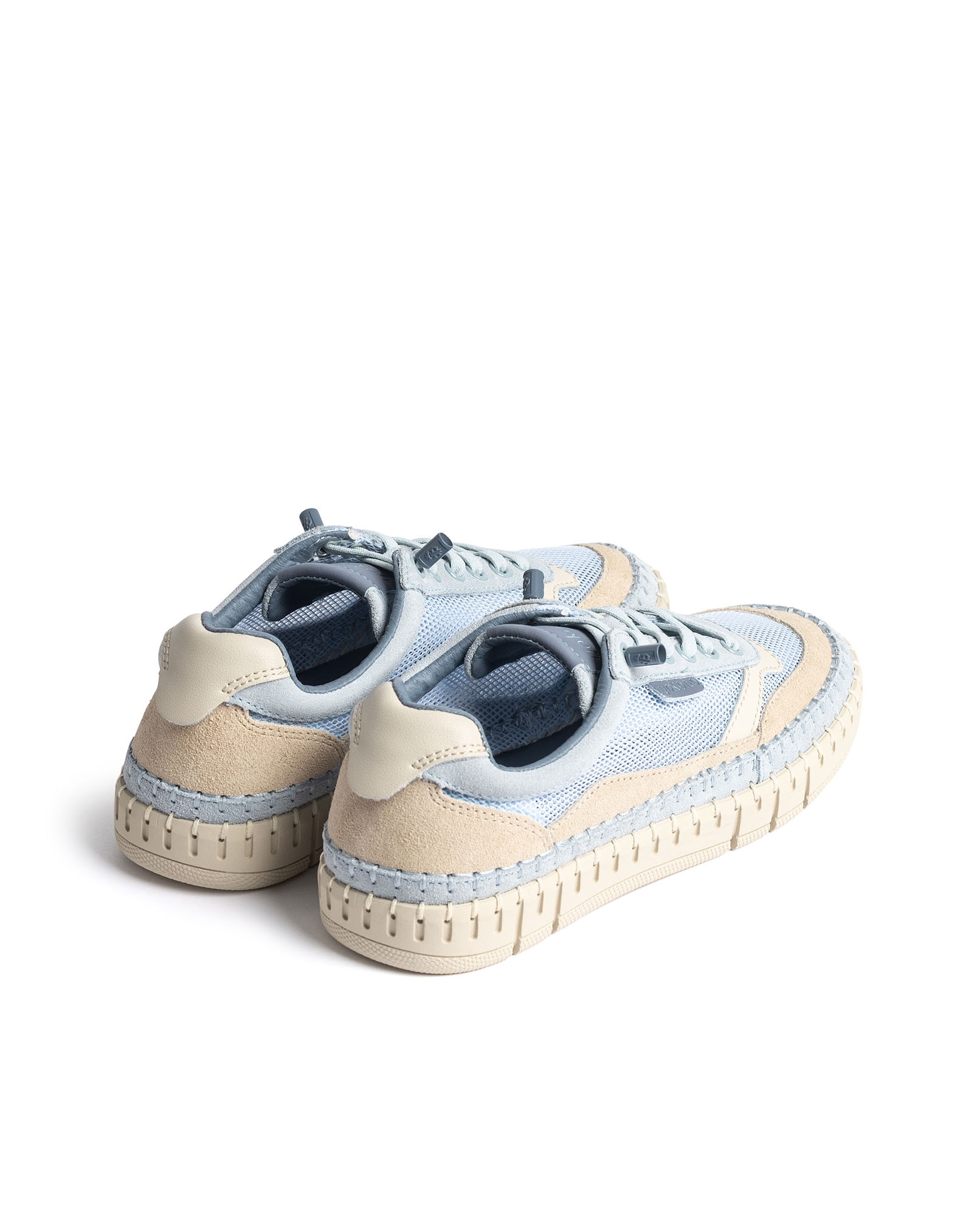 Zapatillas de mujer de piel - Yokono - Azul denim Azul denim-4