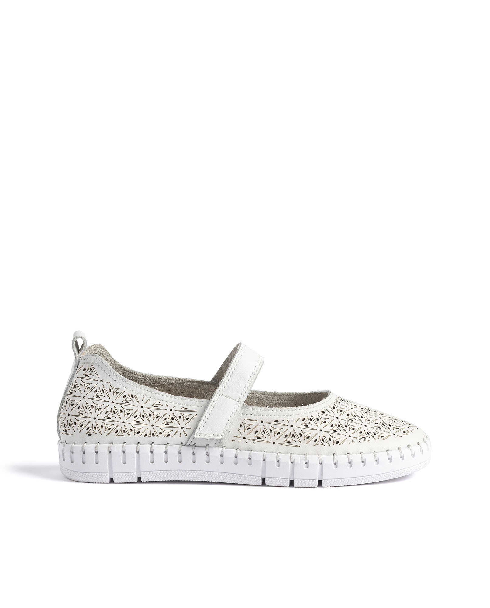 Zapatillas básicas de mujer de piel - Yokono - Blanco Blanco-1
