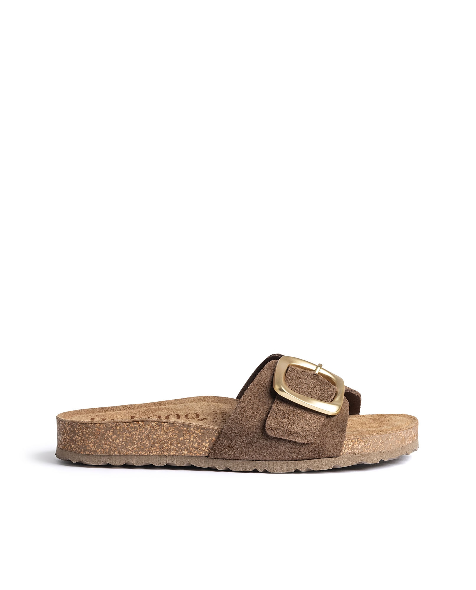 Sandalias planas de mujer de piel - Yokono - Marrón oscuro Marrón oscuro-1
