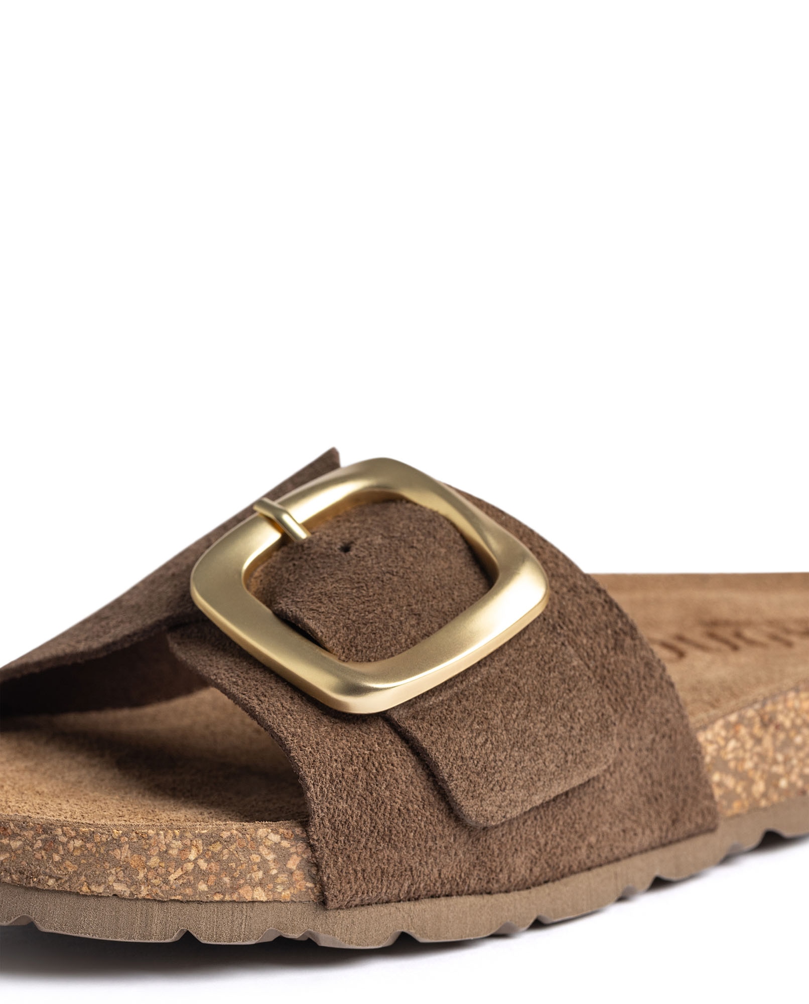 Sandalias planas de mujer de piel - Yokono - Marrón oscuro Marrón oscuro-3