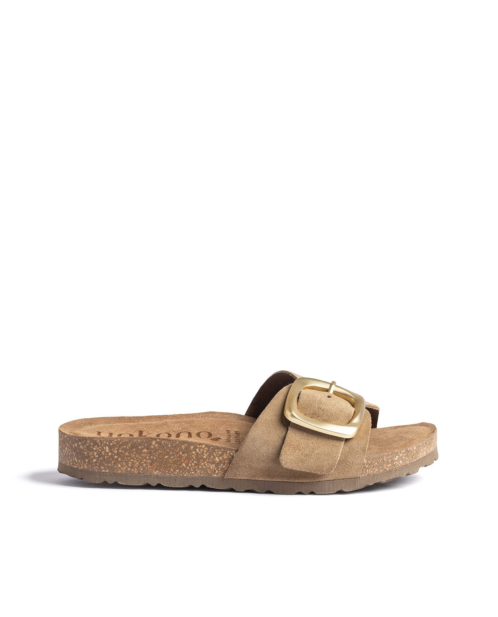 Sandalias planas de mujer de piel - Yokono - Marrón claro Marrón claro-1