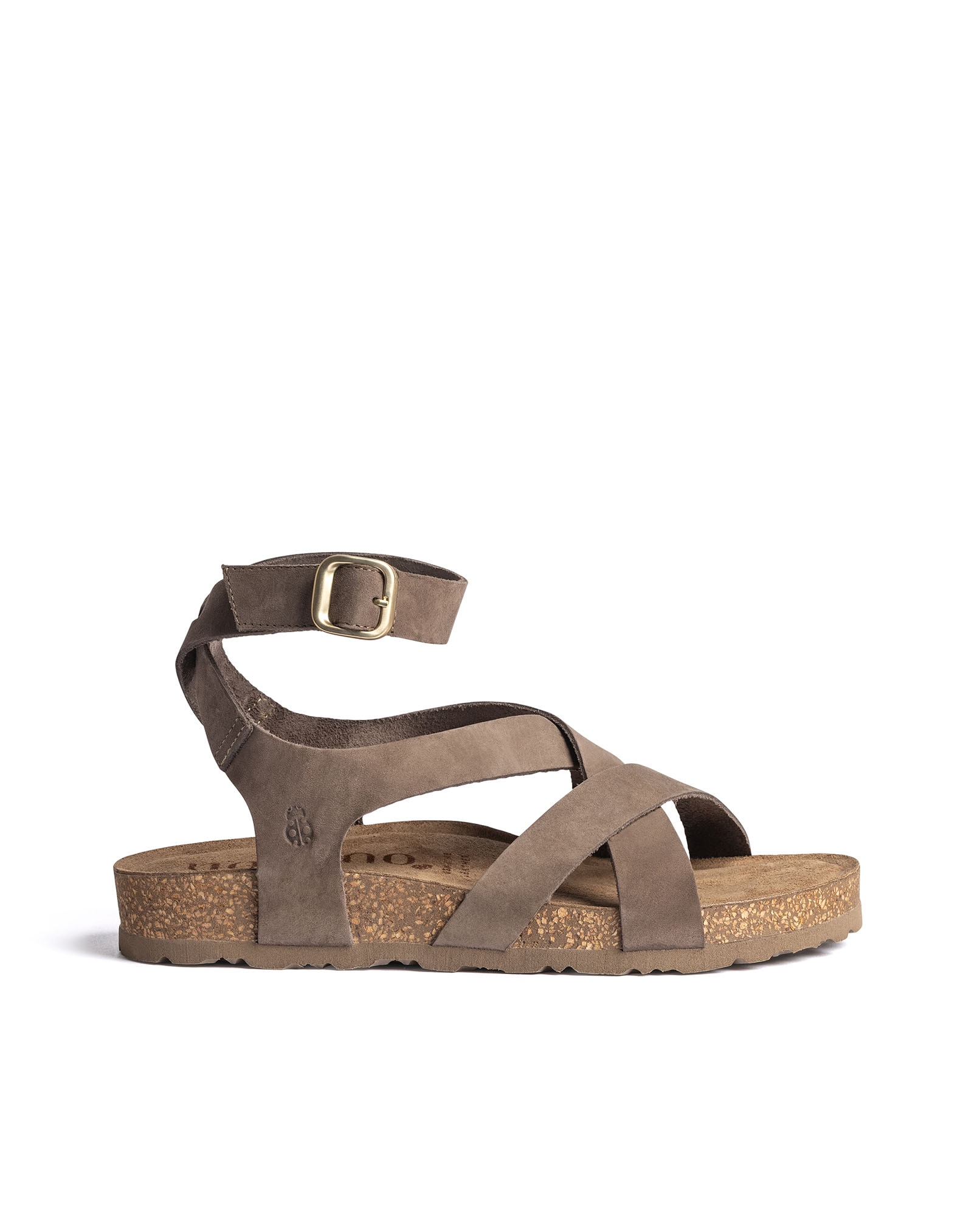 Sandalias planas de mujer de piel - Yokono - Marrón claro Marrón claro-1