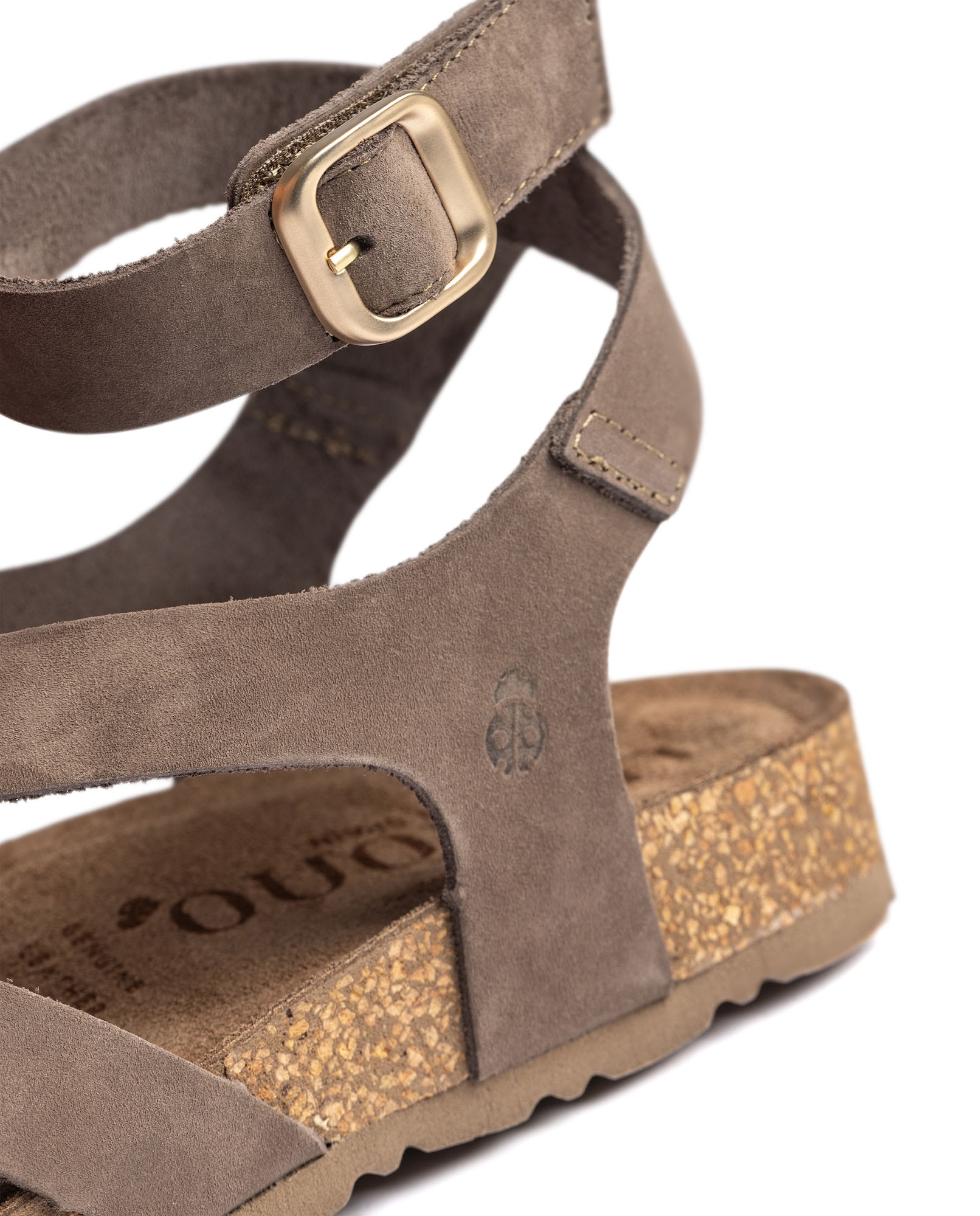Sandalias planas de mujer de piel - Yokono - Marrón claro Marrón claro-3