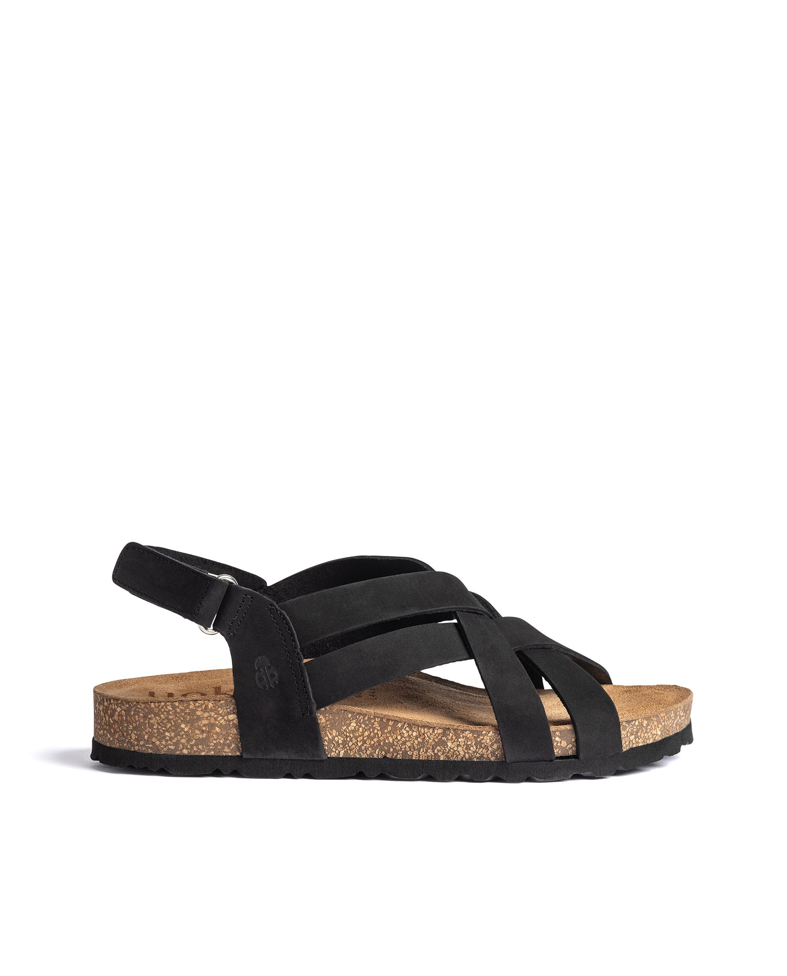 Sandalia Plana De Mujer Yokono MORENA-305 – Piel Vacuna Y Rafia, Tacón 2 CM