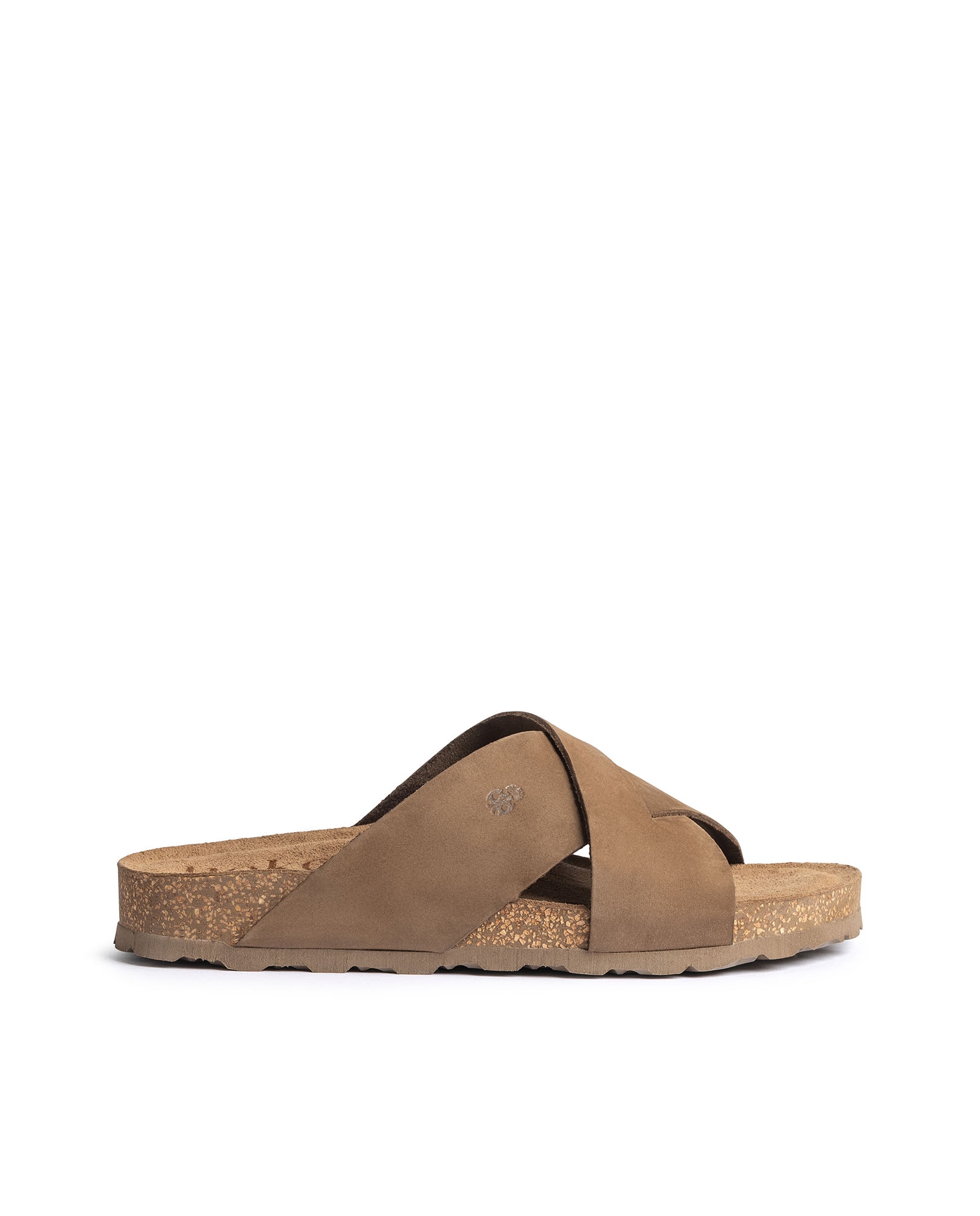 Sandalias planas de mujer de piel Marrón claro Yokono Marrón claro-1