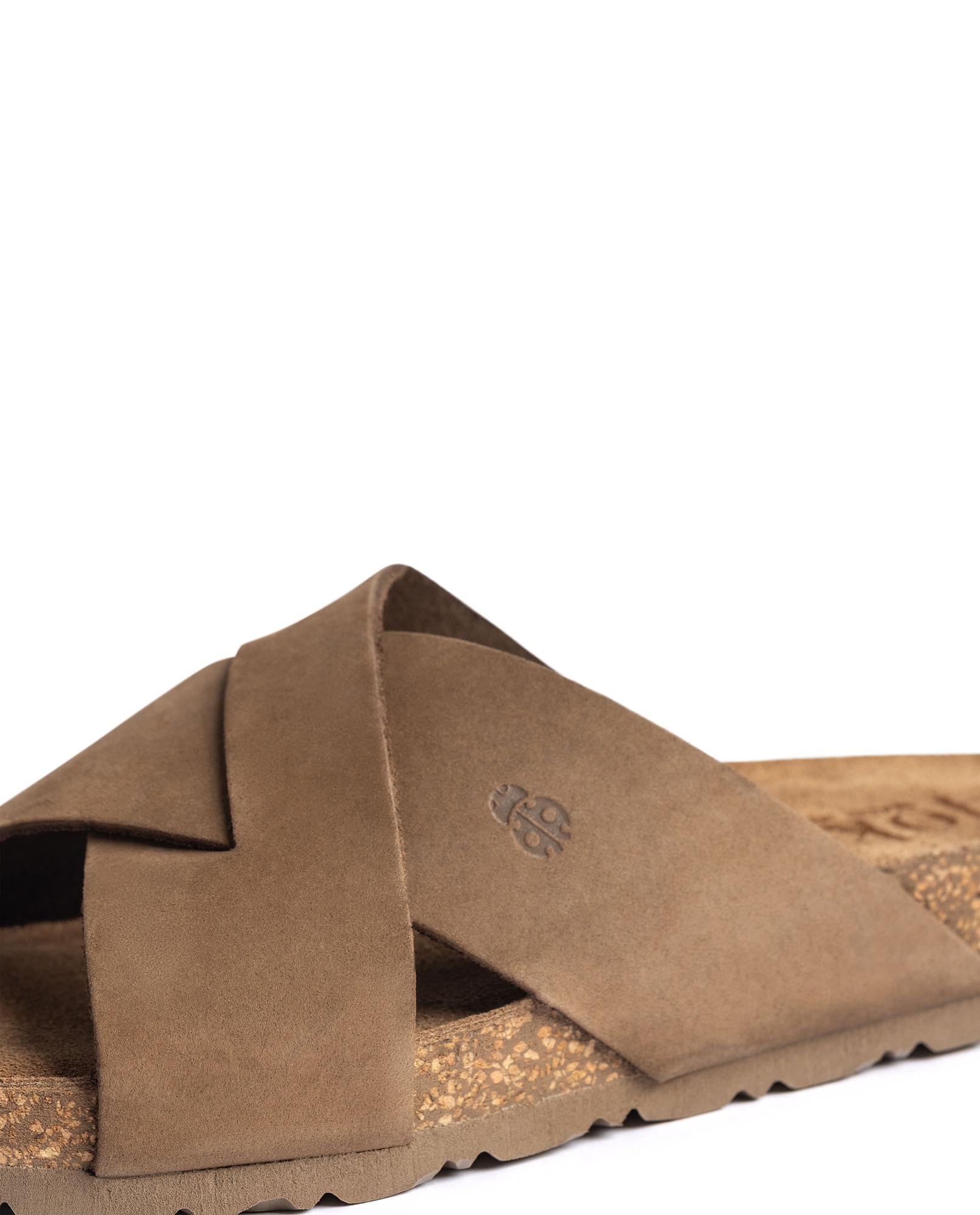 Sandalias planas de mujer de piel Marrón claro Yokono Marrón claro-3