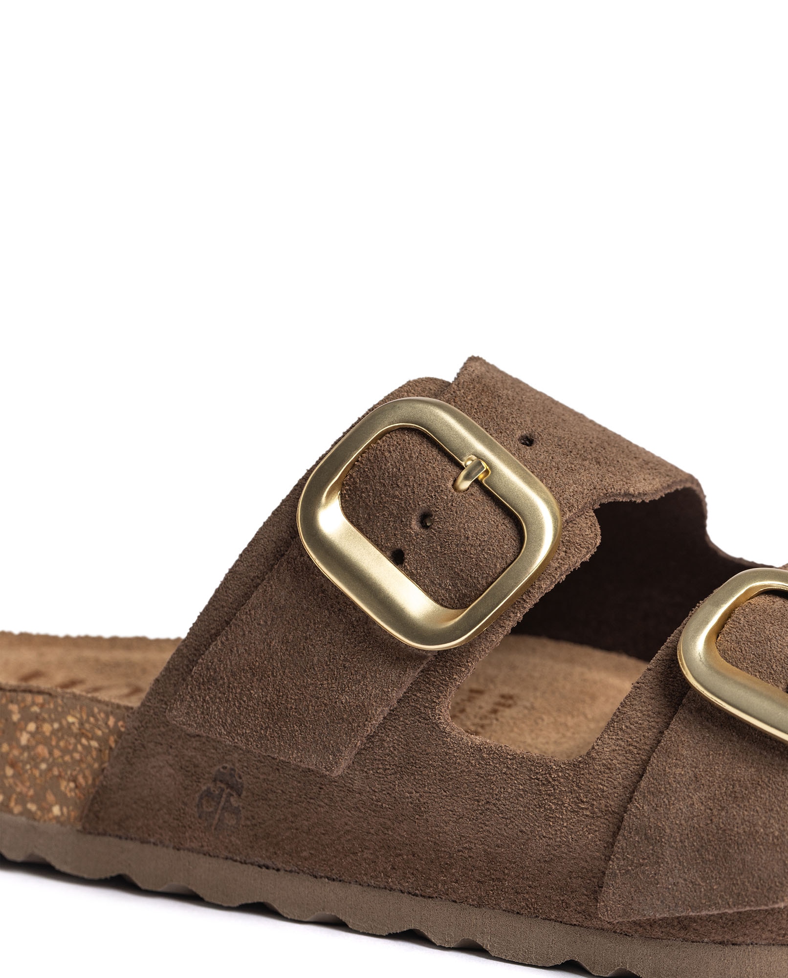 Sandalias planas de mujer de piel - Yokono - Marrón oscuro Marrón oscuro-3