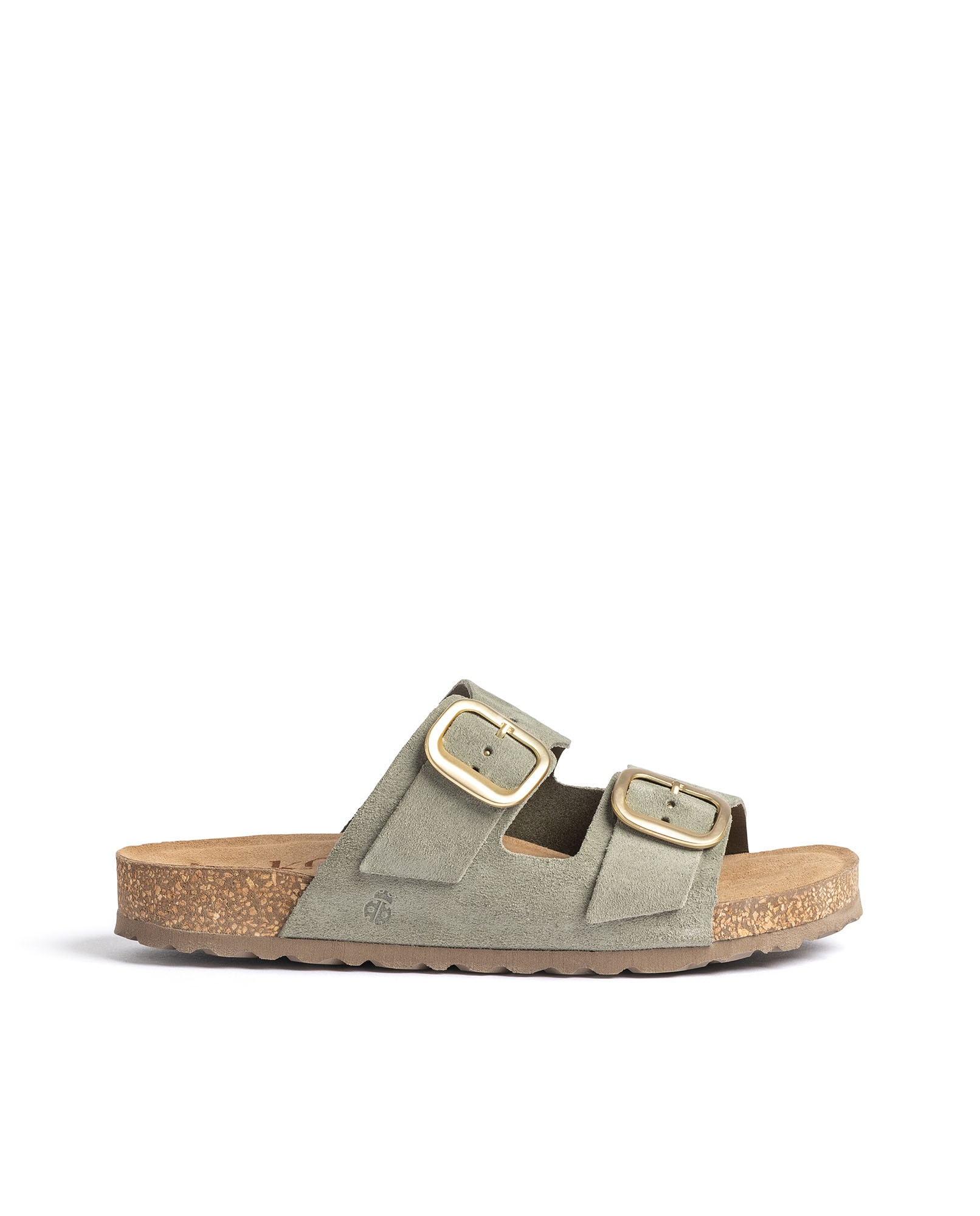 Sandalias planas de mujer de piel - Yokono - Verde Verde-1