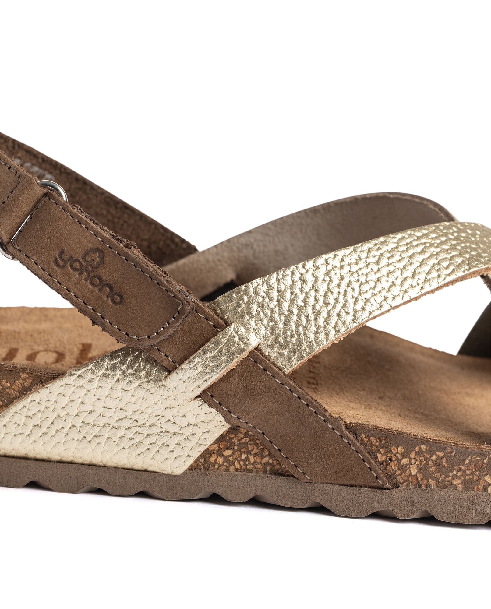 Sandalias planas de mujer de piel - Yokono - Verde Verde-3