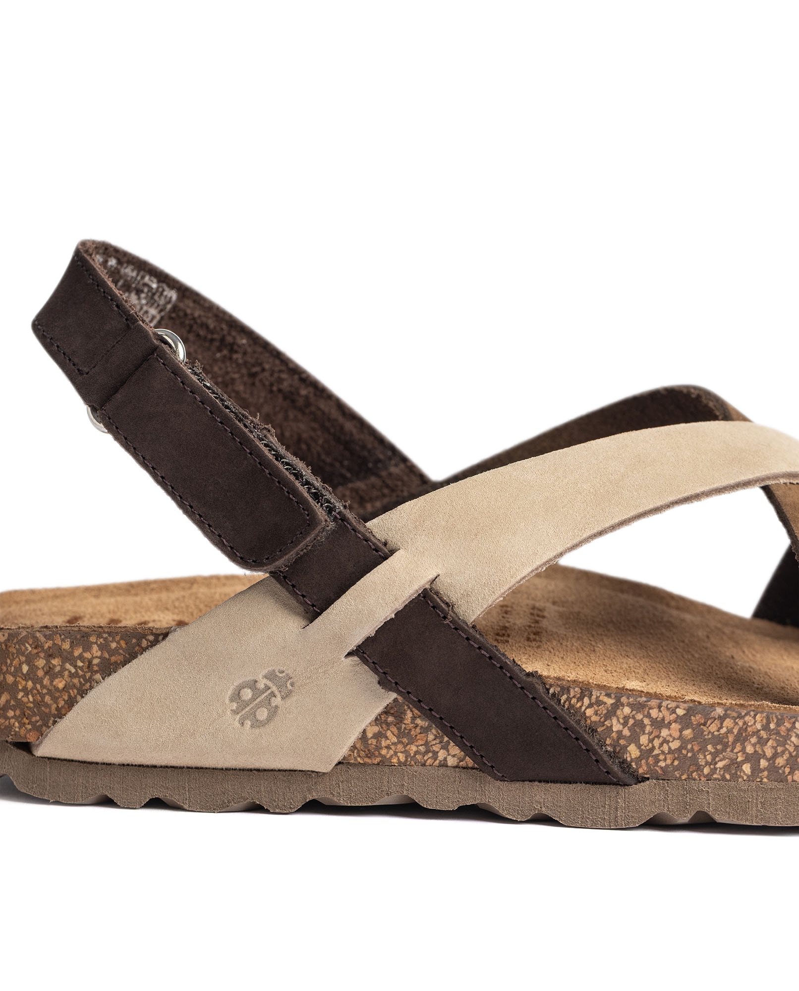 Sandalias planas de mujer de piel - Yokono - Marrón Marrón-3