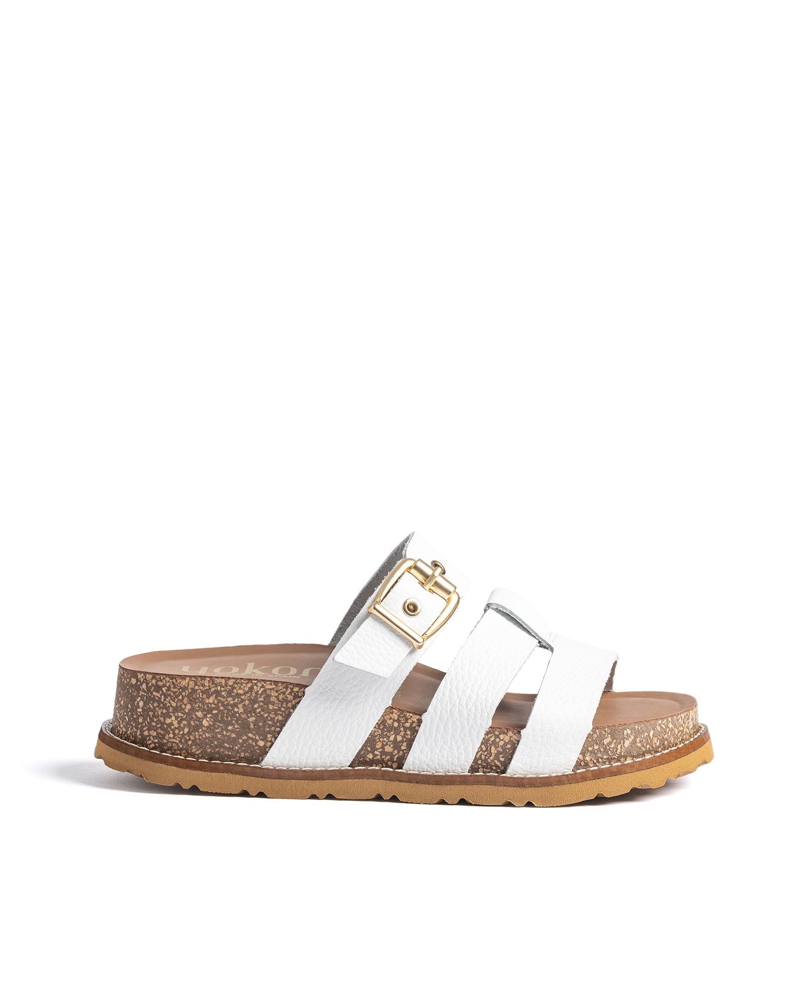 Sandalias de tacón de mujer de piel - Yokono - Blanco Blanco-1