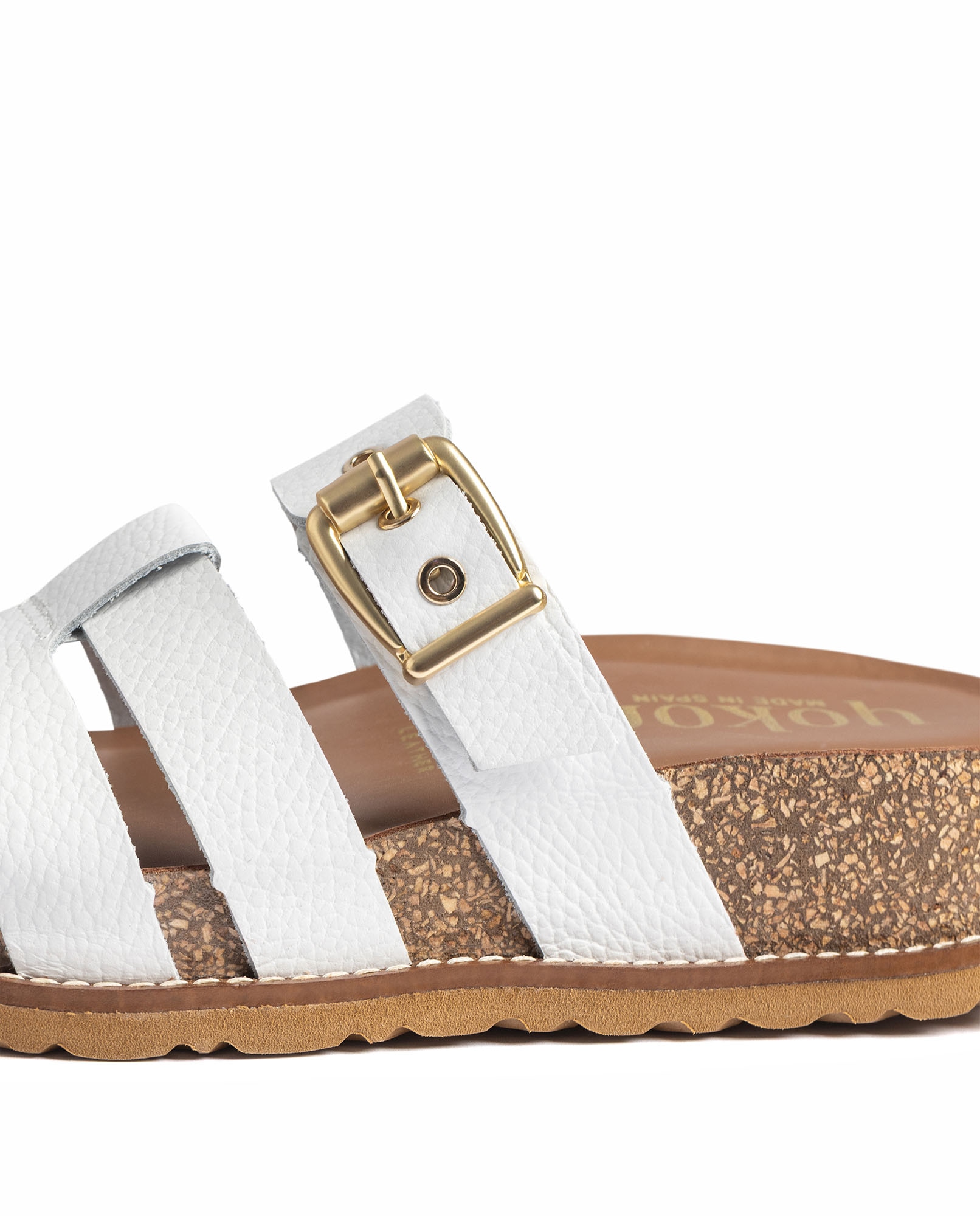 Sandalias de tacón de mujer de piel - Yokono - Blanco Blanco-3