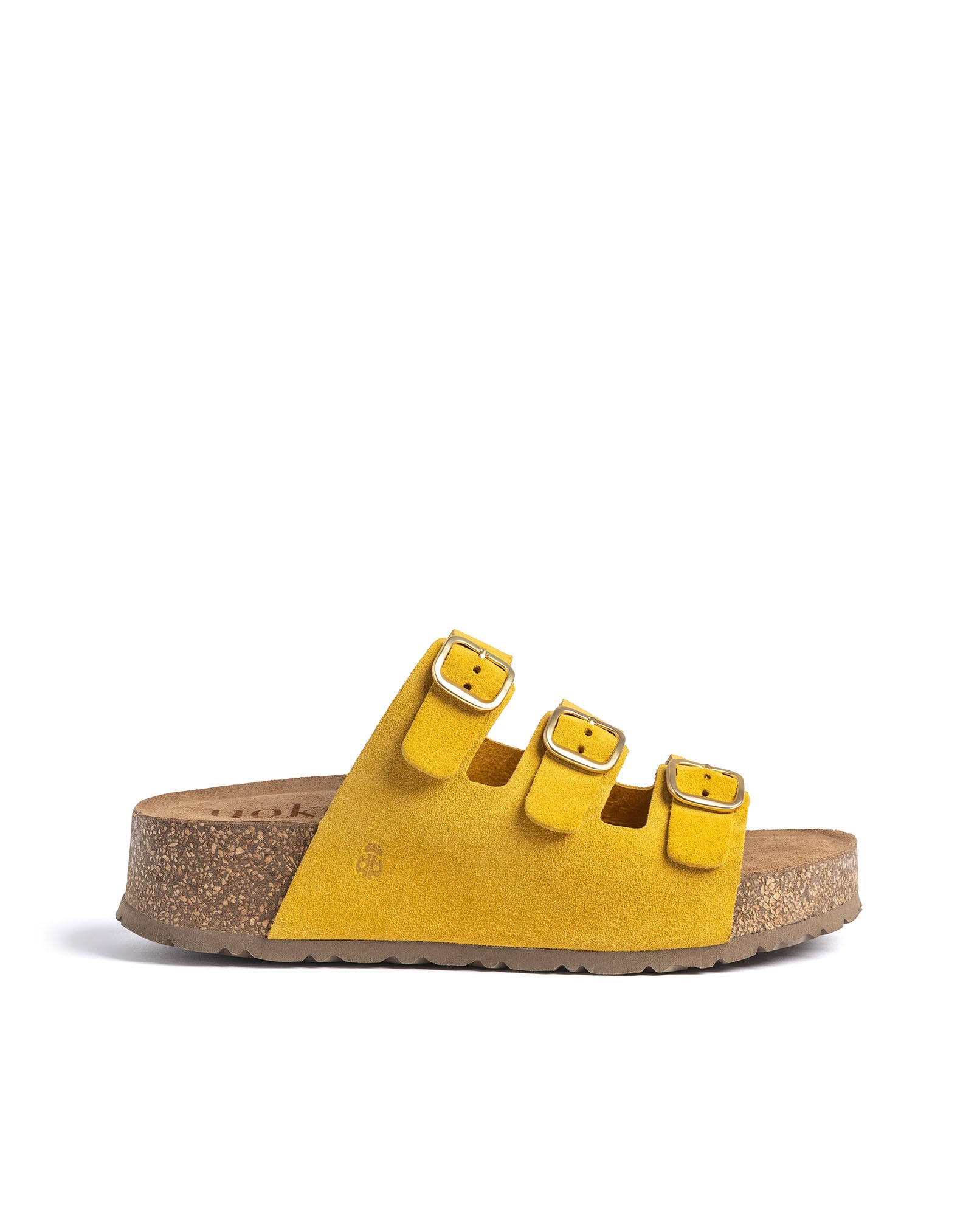 Sandalias de tacón de mujer de piel - Yokono - Amarillo Amarillo-1