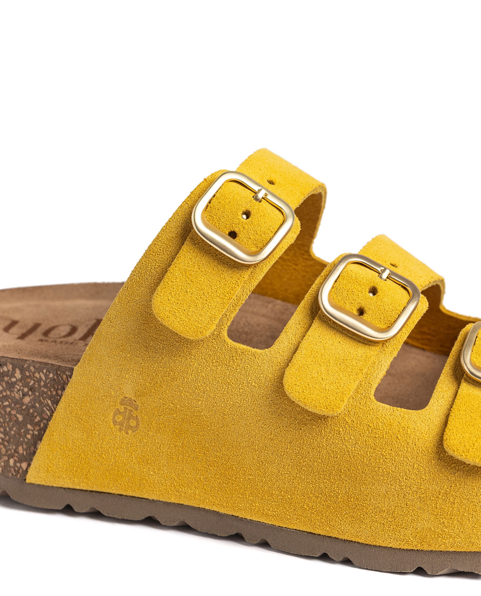 Sandalias de tacón de mujer de piel - Yokono - Amarillo Amarillo-3