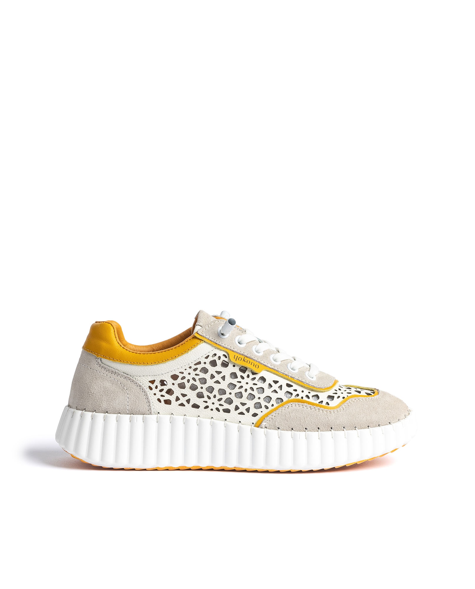 Zapatillas de mujer de piel - Yokono - Naranja mango Naranja mango-1