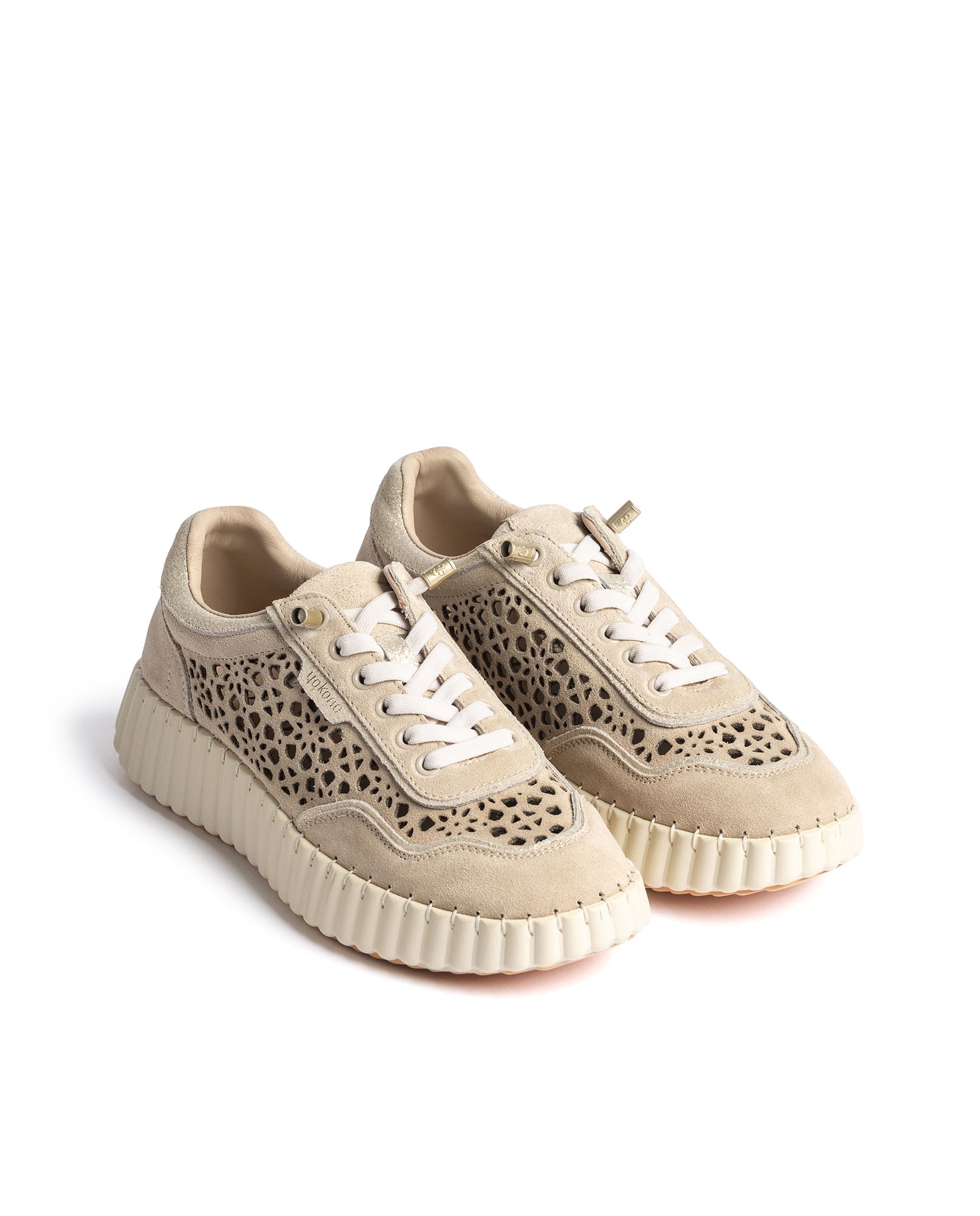 Zapatillas de mujer de piel - Yokono - Oro Oro-2