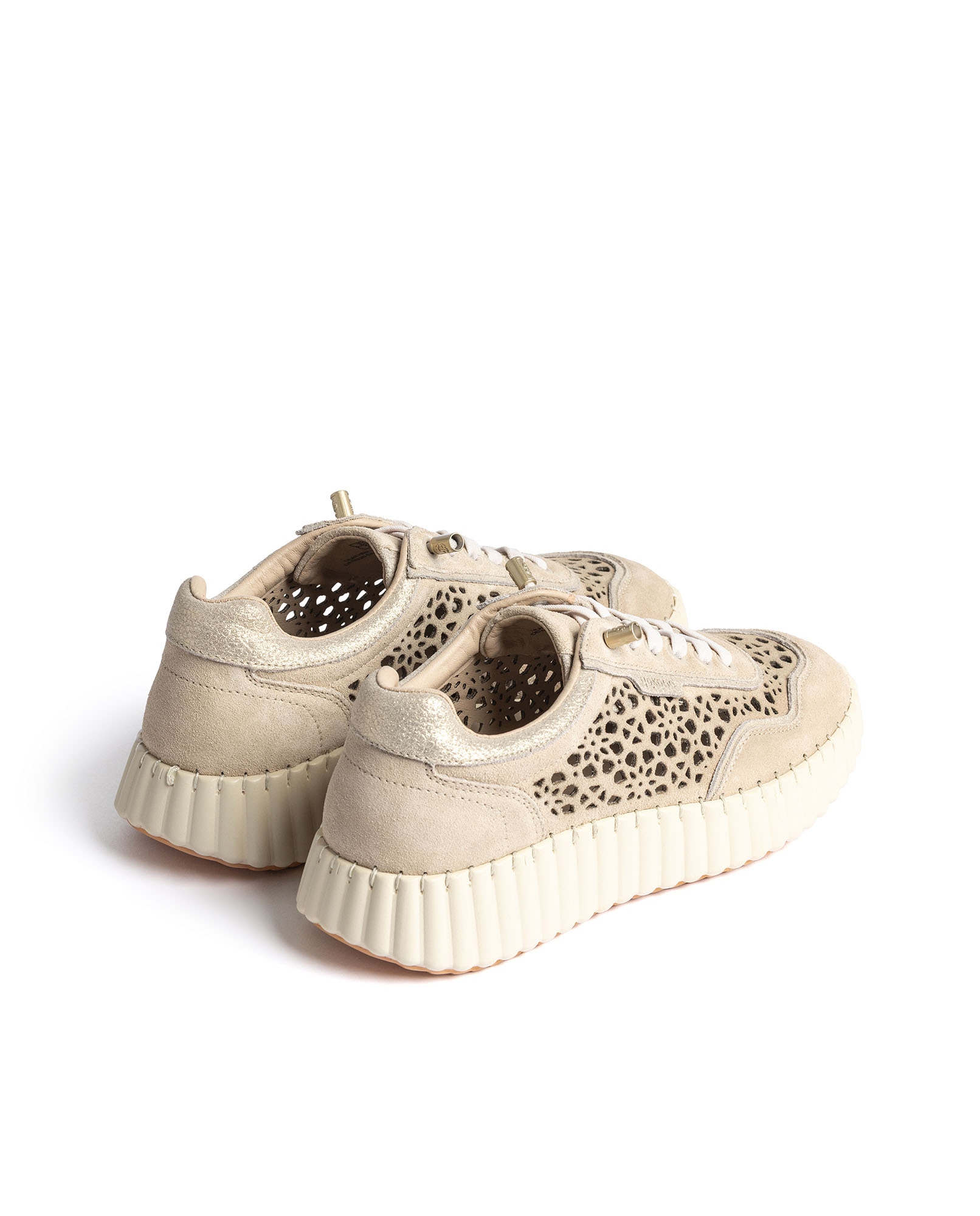 Zapatillas de mujer de piel - Yokono - Oro Oro-4