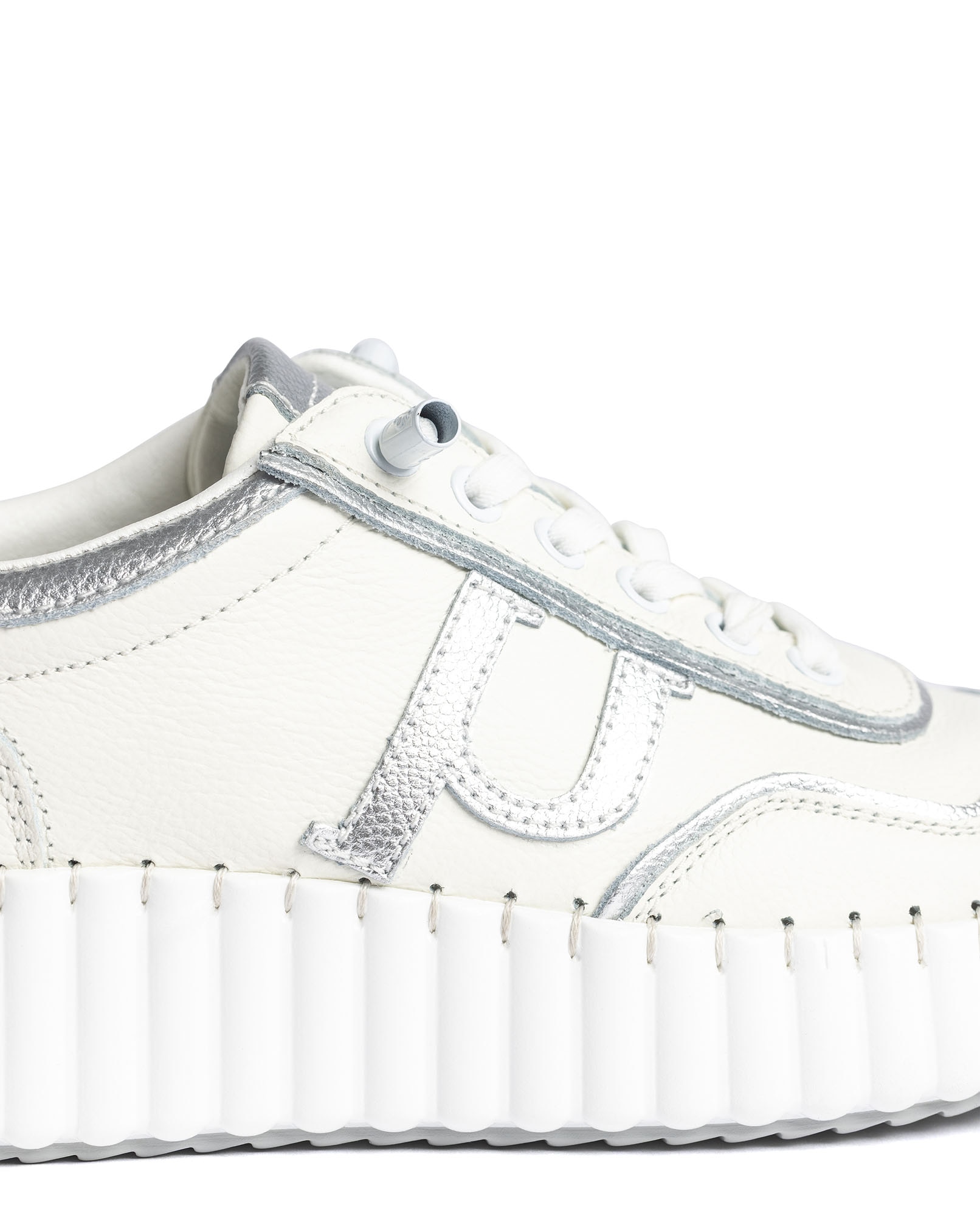 Zapatillas de mujer de piel - Yokono - Plateado Plateado-3