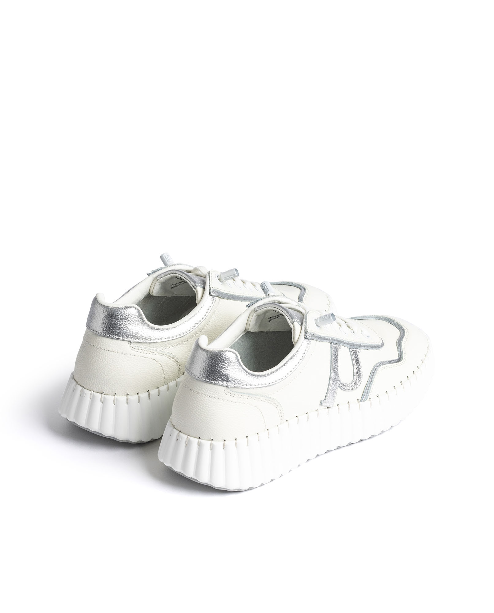 Zapatillas de mujer de piel - Yokono - Plateado Plateado-4