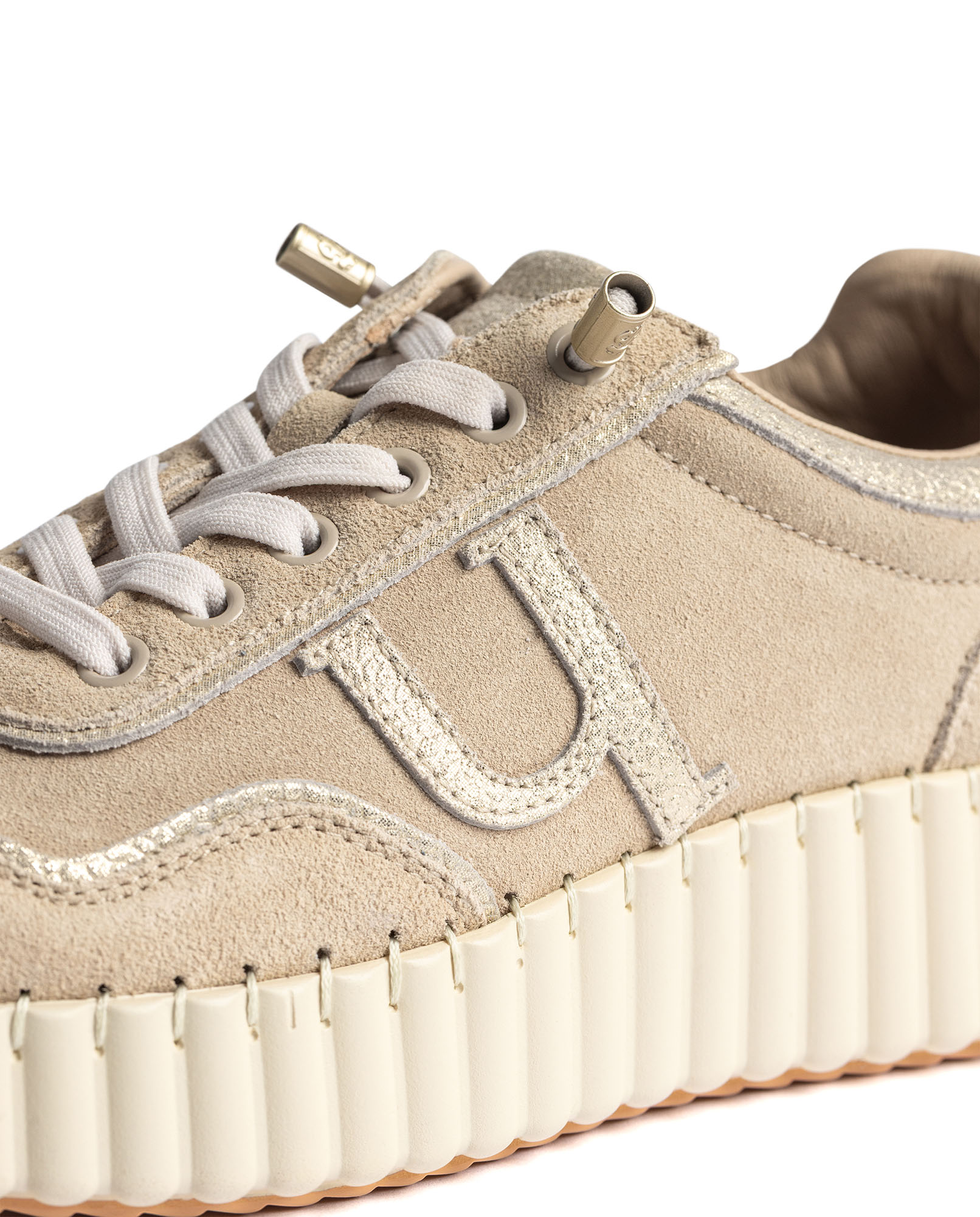 Zapatillas de mujer de piel - Yokono - Oro Oro-3