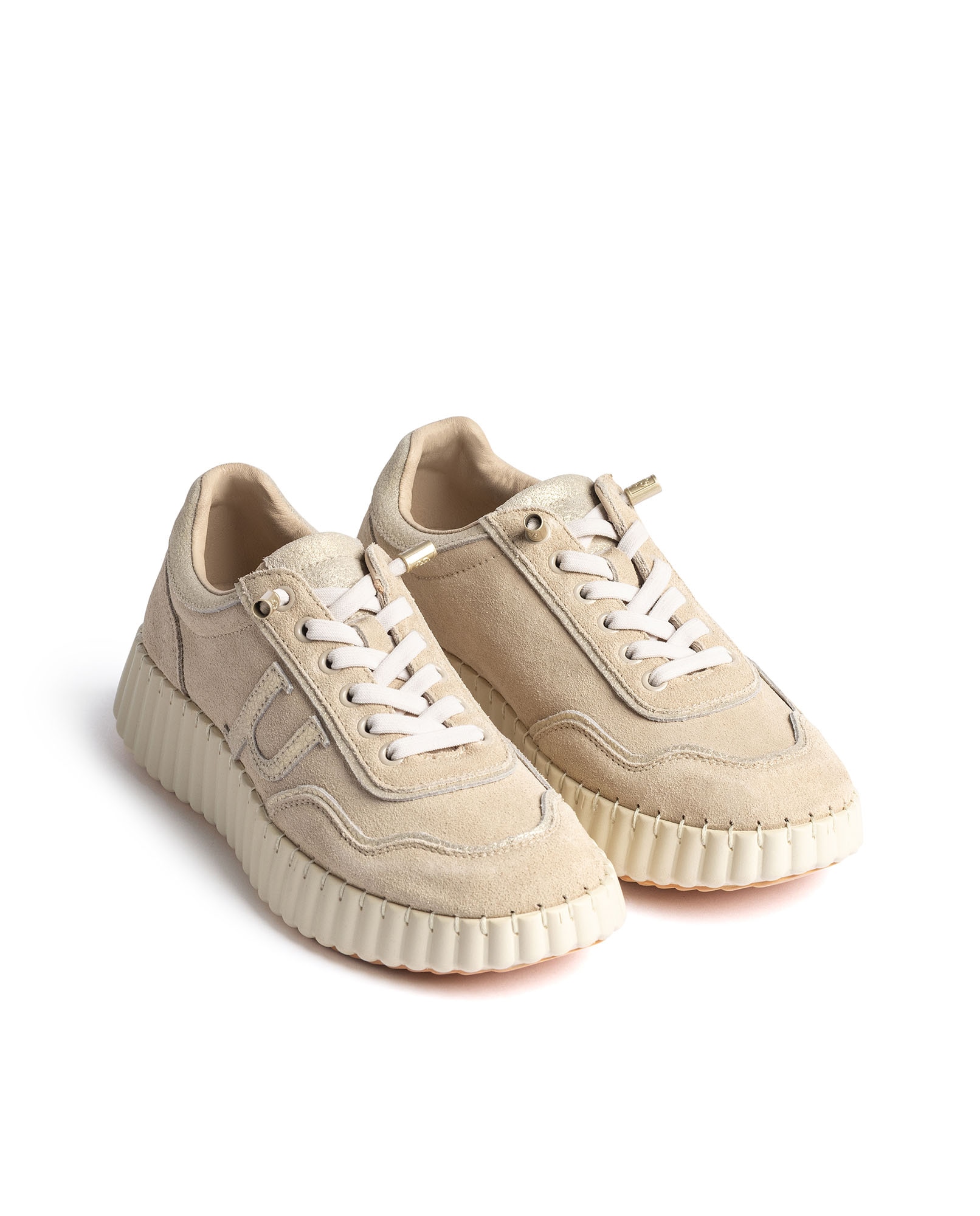 Zapatillas de mujer de piel - Yokono - Oro Oro-2