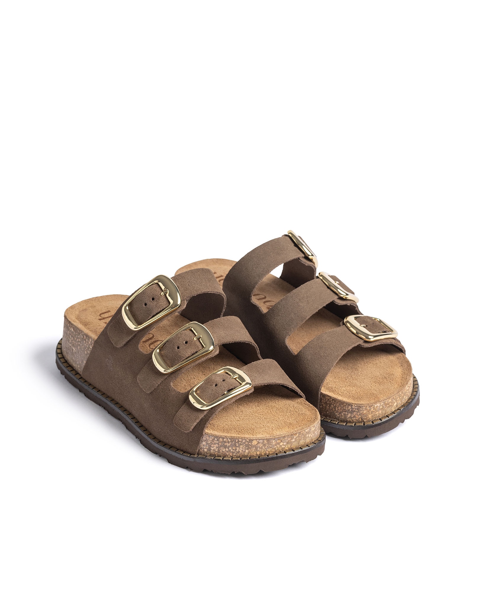 Sandalias de tacón de mujer de piel - Yokono - Marrón oscuro Marrón oscuro-2