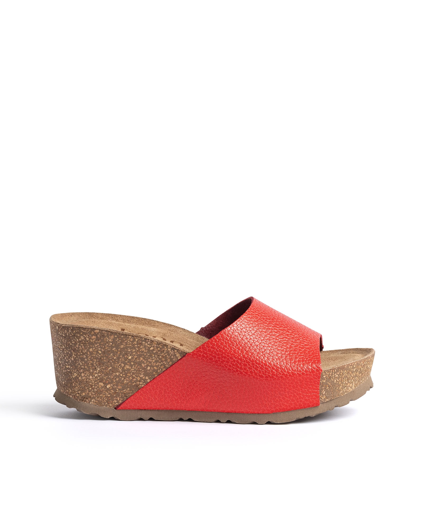 Sandalias de cuña de mujer de piel - Yokono - Coral Coral-1
