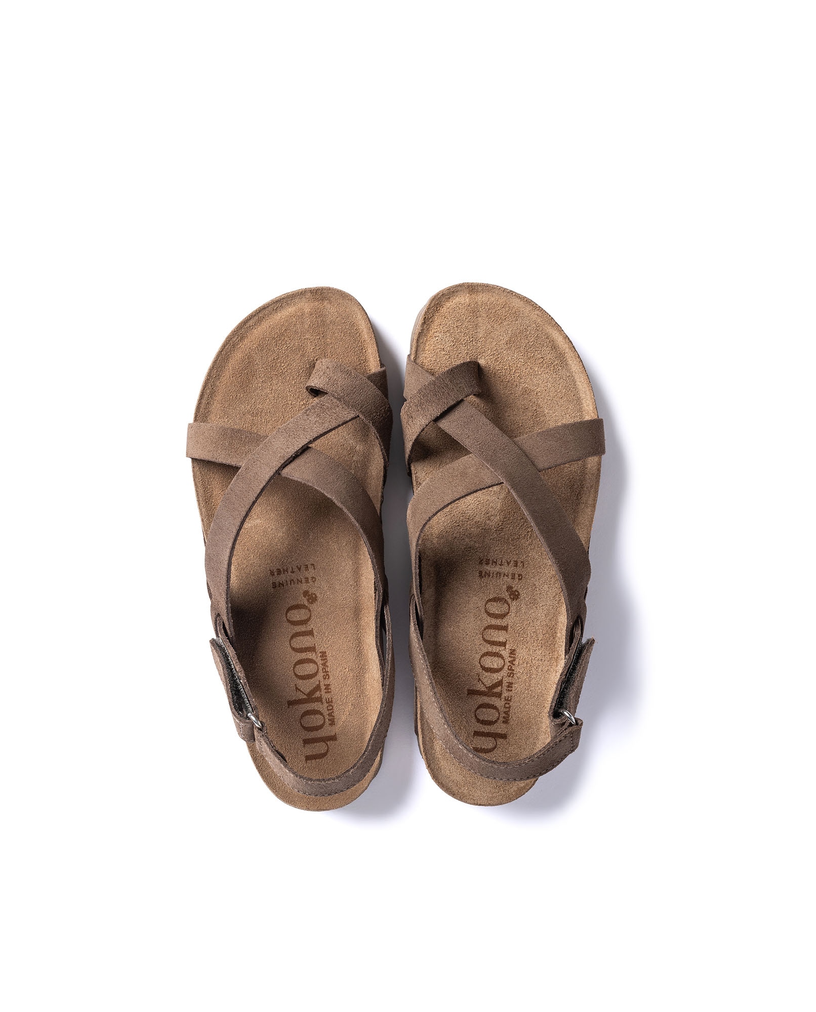 Sandalias planas de mujer de piel - Yokono - Marrón oscuro Marrón oscuro-5