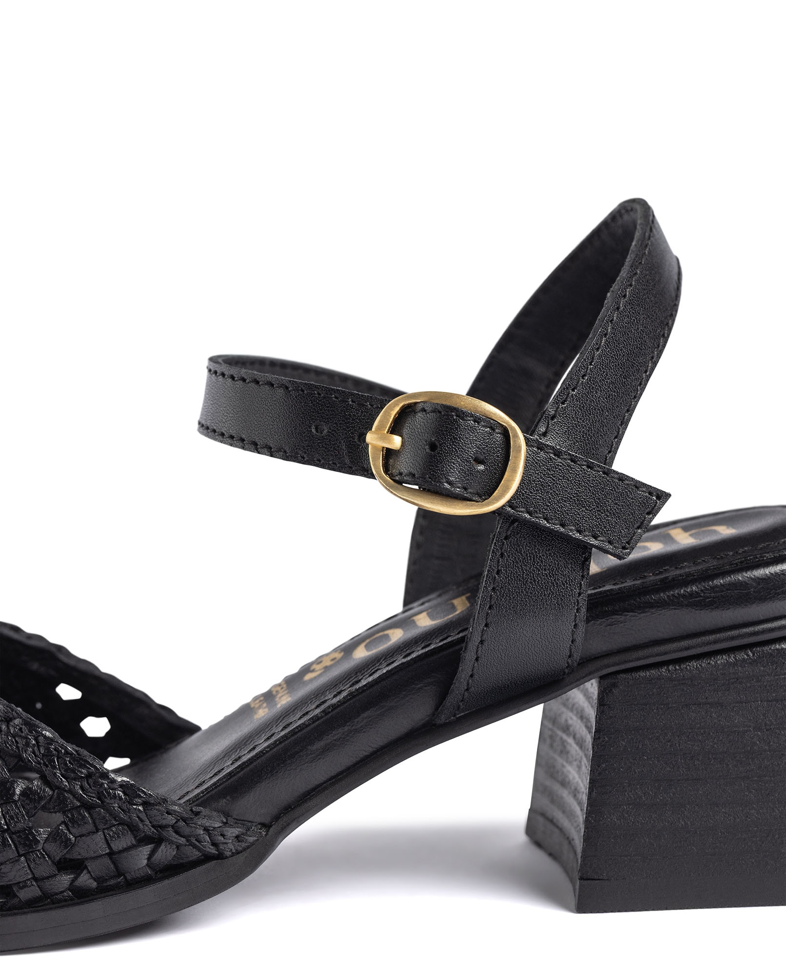 Sandalias de tacón de mujer de piel - Yokono - Rojo Negro-3