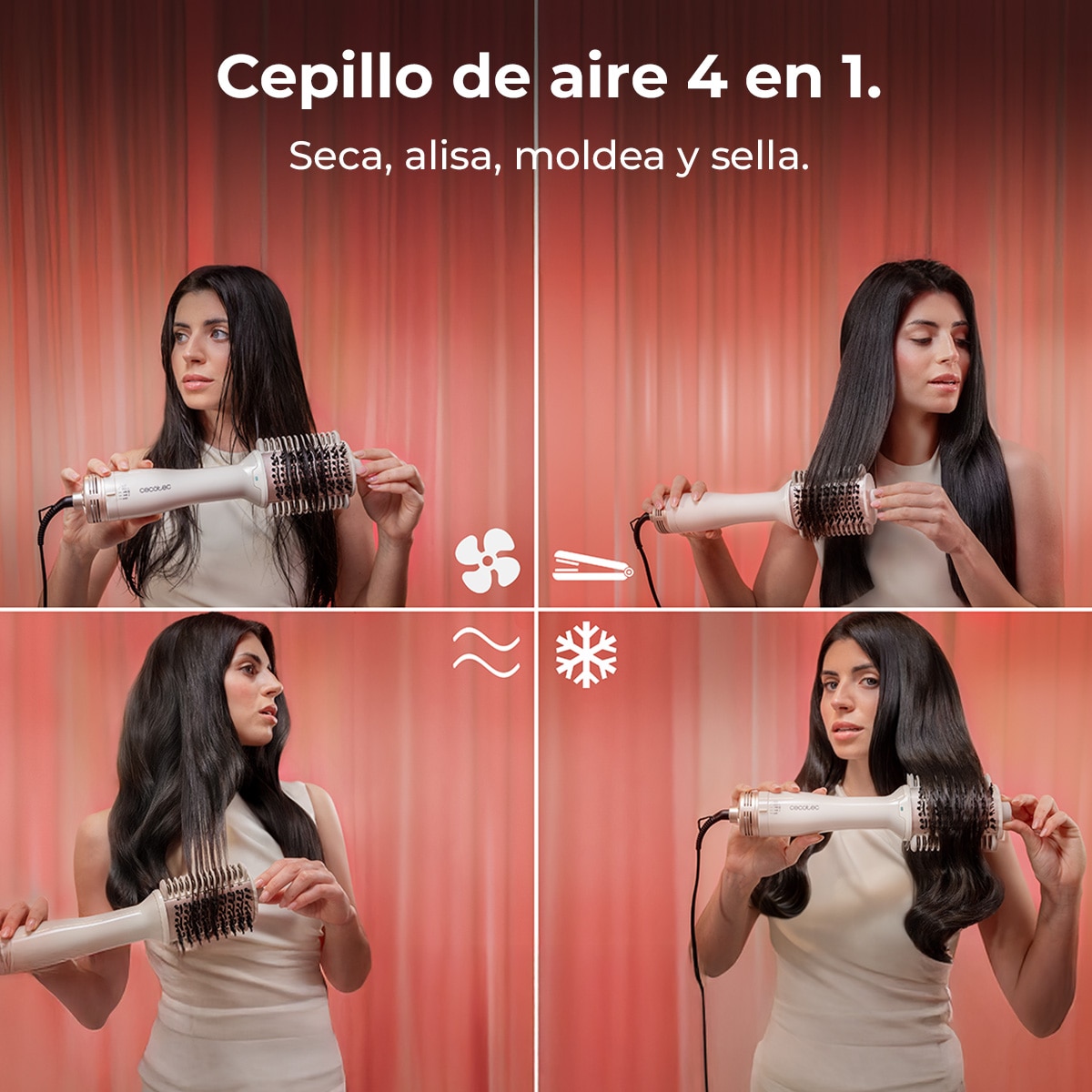Cepillo Moldeador Cecotec Air DryBold - Blanco Blanco-2