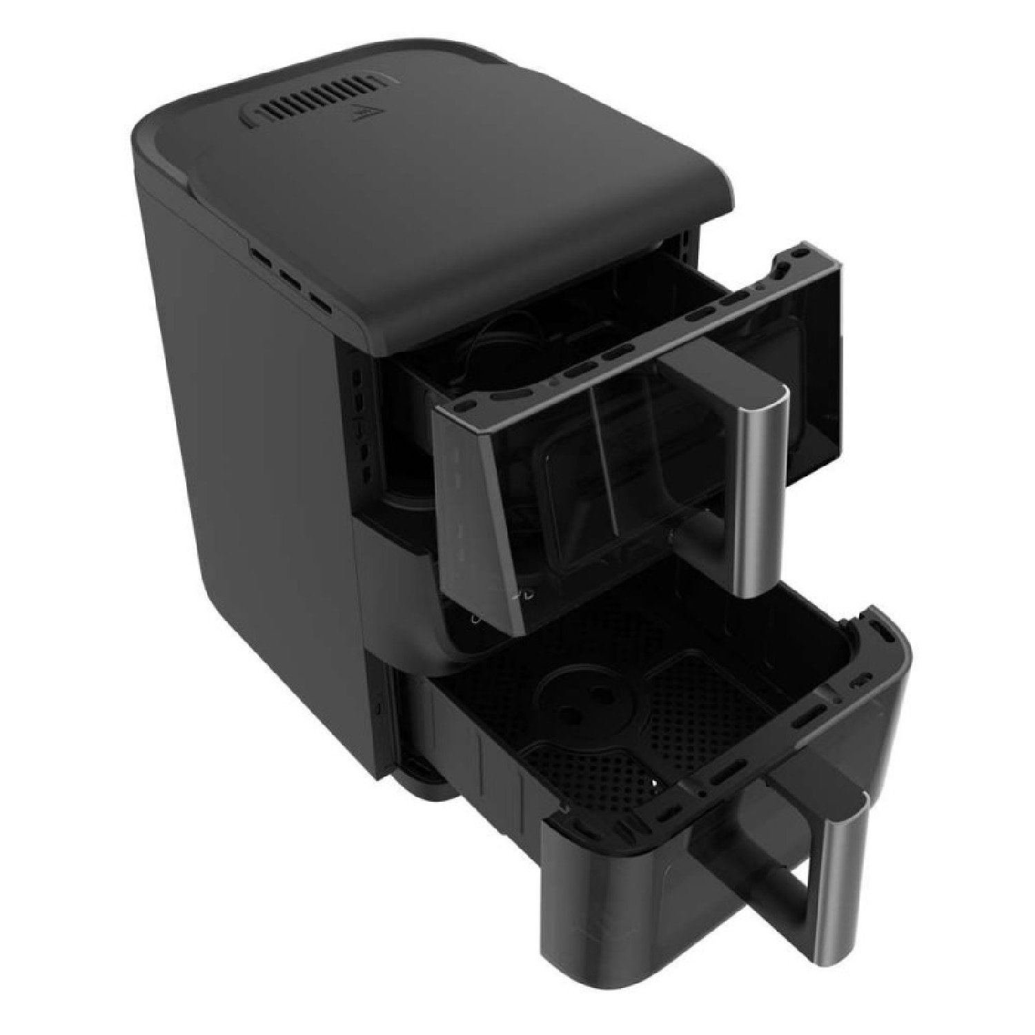 Freidora de aire Cecotec Cecofry DuoLevel 10000 DuoSize Window capacidad 10L - Negro Negro-3