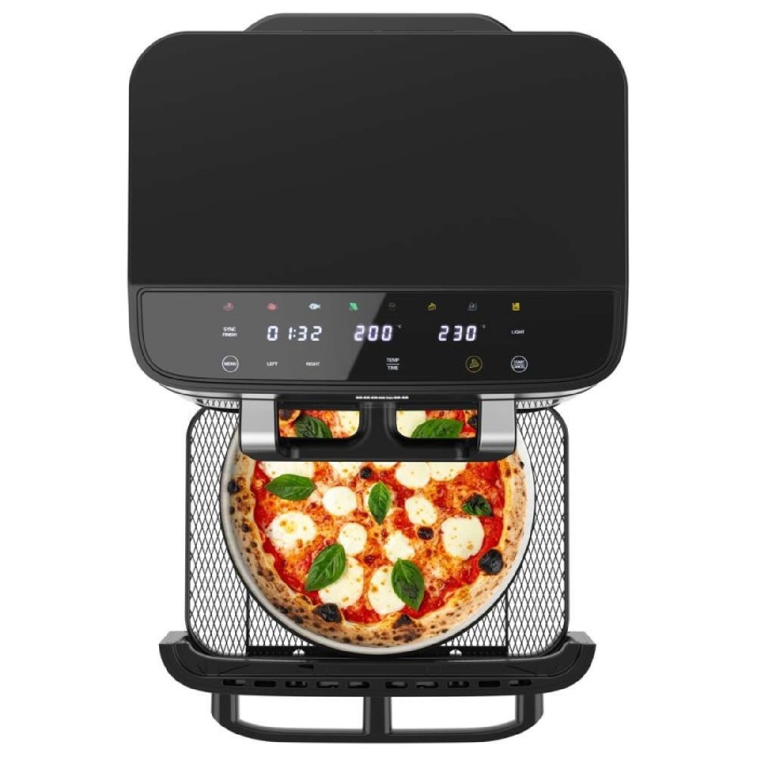 Imagen 5 de Freidora de aire Cecotec Cecofry FoodCourt 18000 4Pizza capacidad 18L - Gris Gris