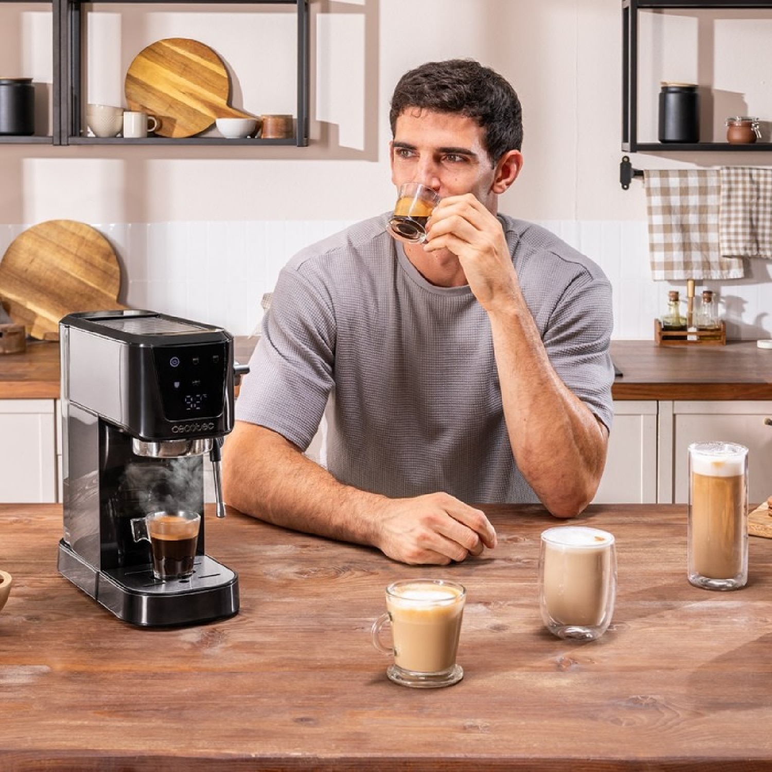Cafetera express Cecotec Cafelizzia 20 Touch - Negro Negro-5