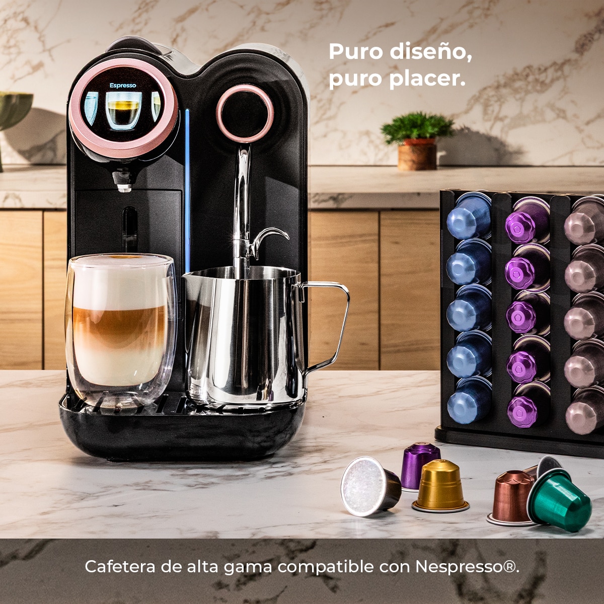Cafetera de cápsulas Cecotec Power Caps Spin - Negro Negro-2