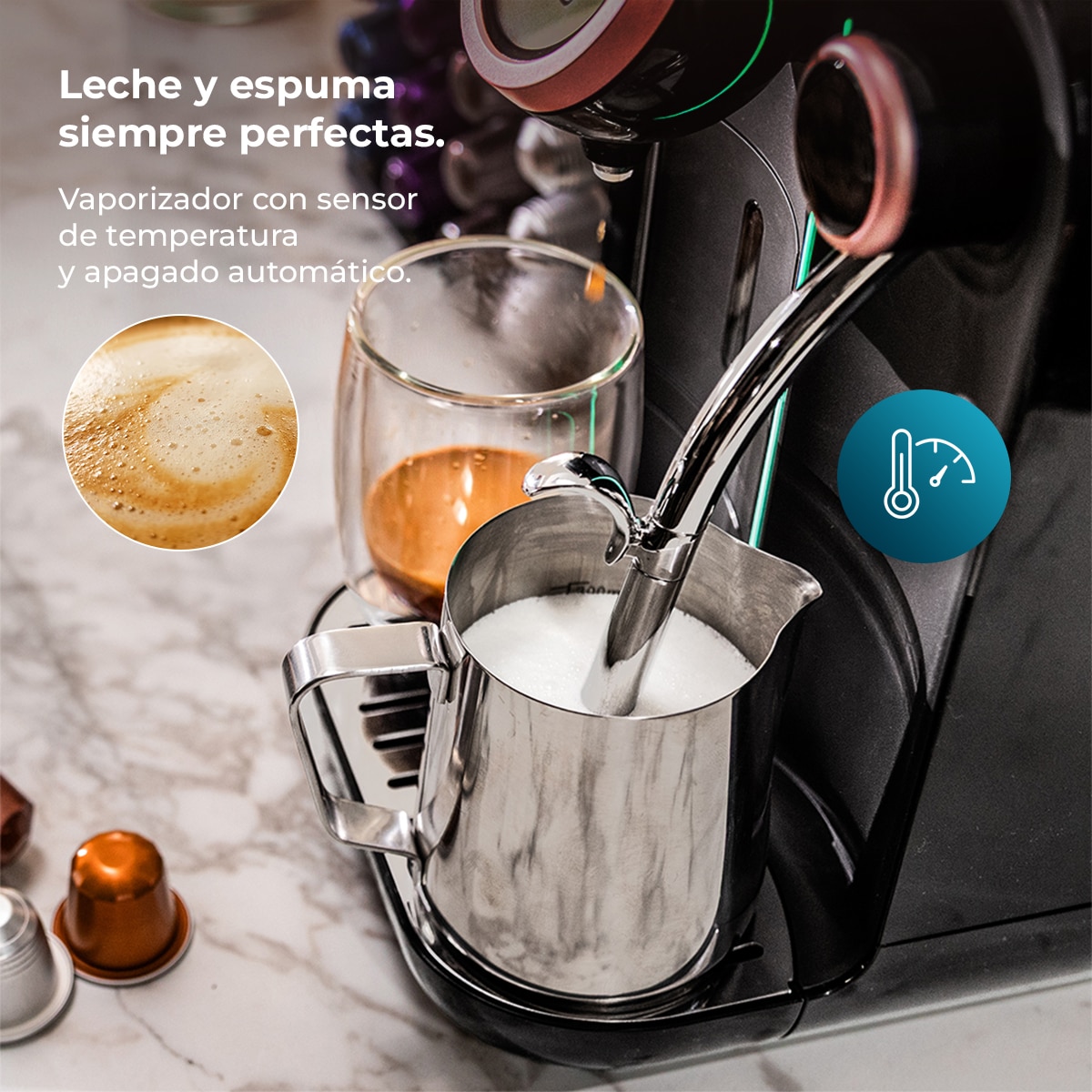 Cafetera de cápsulas Cecotec Power Caps Spin - Negro Negro-4