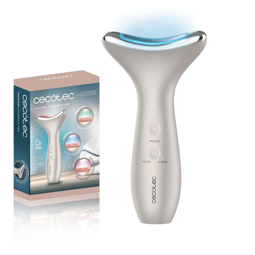 Imagen 7 de Dispositivo de fototerápia Cecotec FaceCare Face&Neck Pro - Blanco Blanco