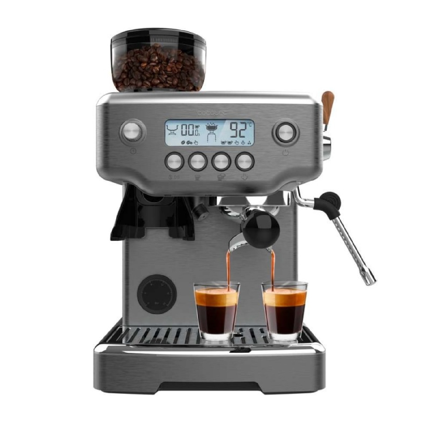 Imagen 1 de Cafetera barista Cecotec Power Espresso 20 Barista Steel & Grind Gris