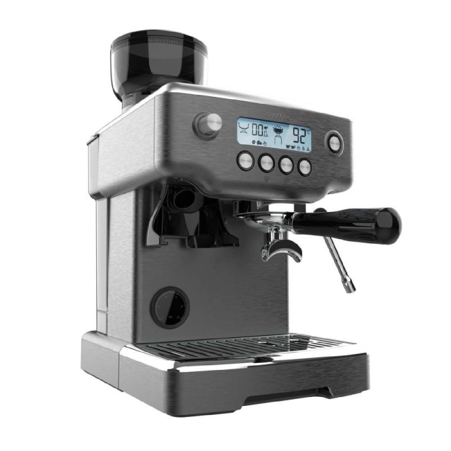 Imagen 4 de Cafetera barista Cecotec Power Espresso 20 Barista Steel & Grind - Gris Gris
