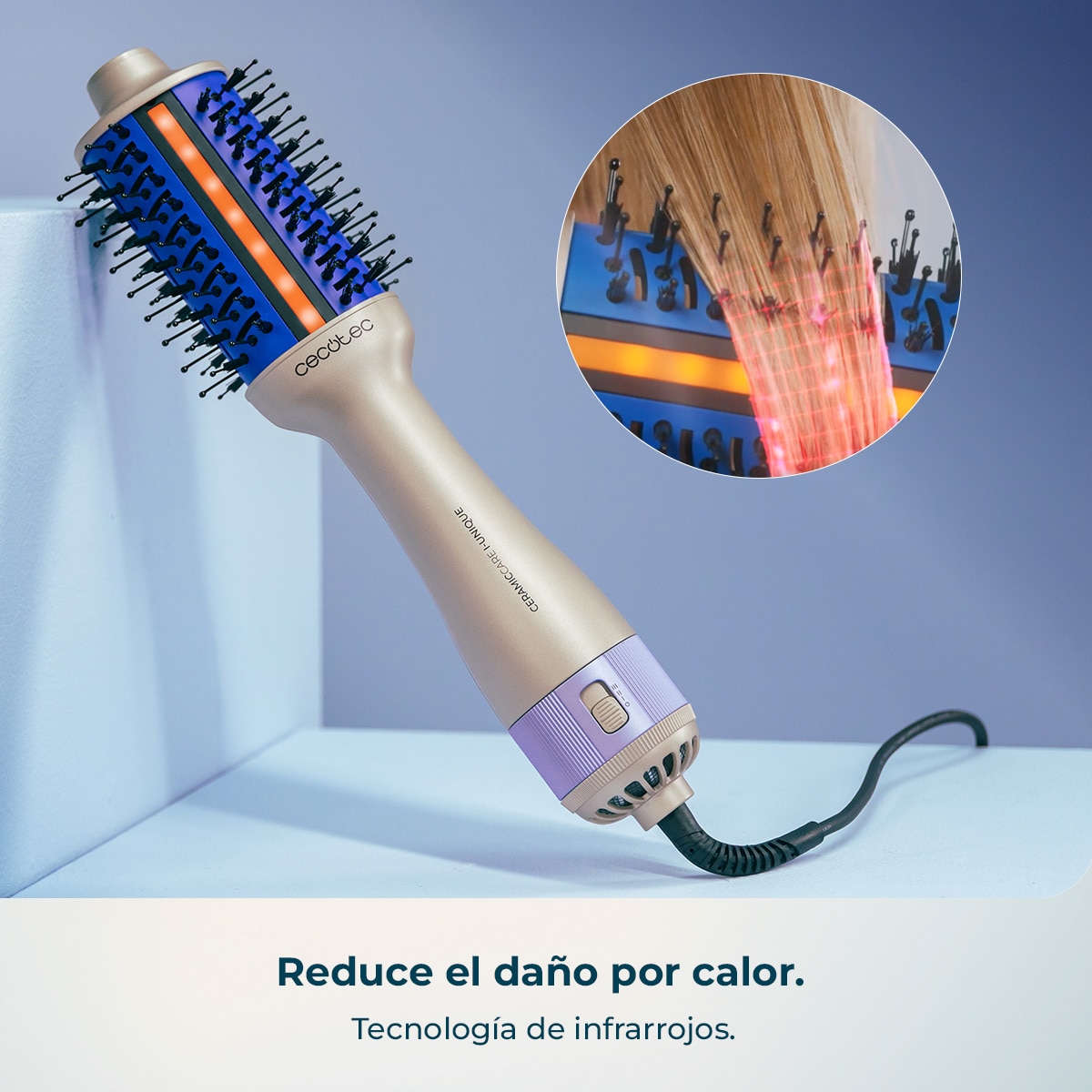 Cepillo Moldeador Cecotec CeramicCare i-Unique - Gris Gris-2