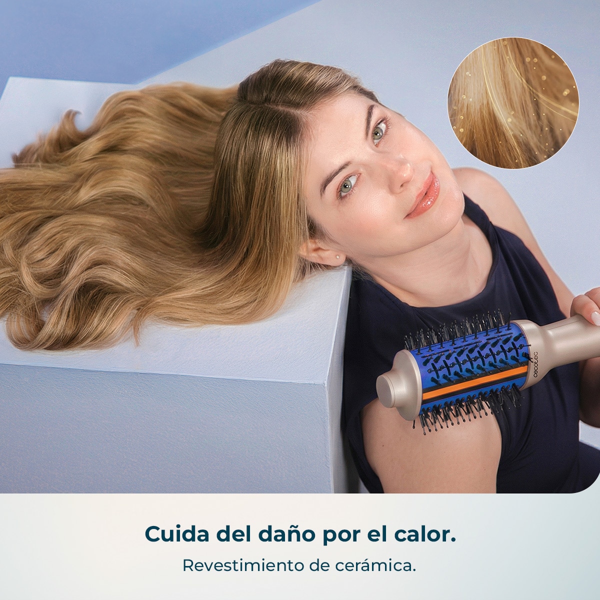 Cepillo Moldeador Cecotec CeramicCare i-Unique - Gris Gris-5