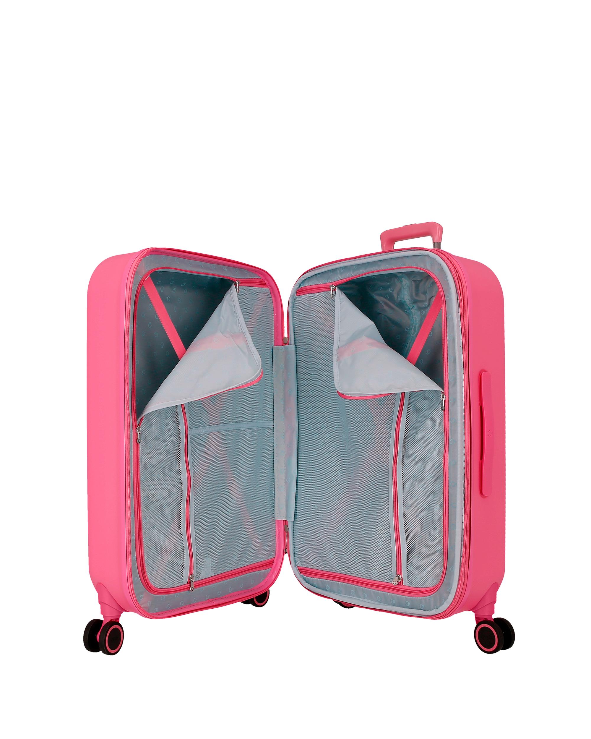 Imagen 5 de Maleta mediana stitch playful rígida con capacidad de 79l en fucsia - Disney - Morado Morado