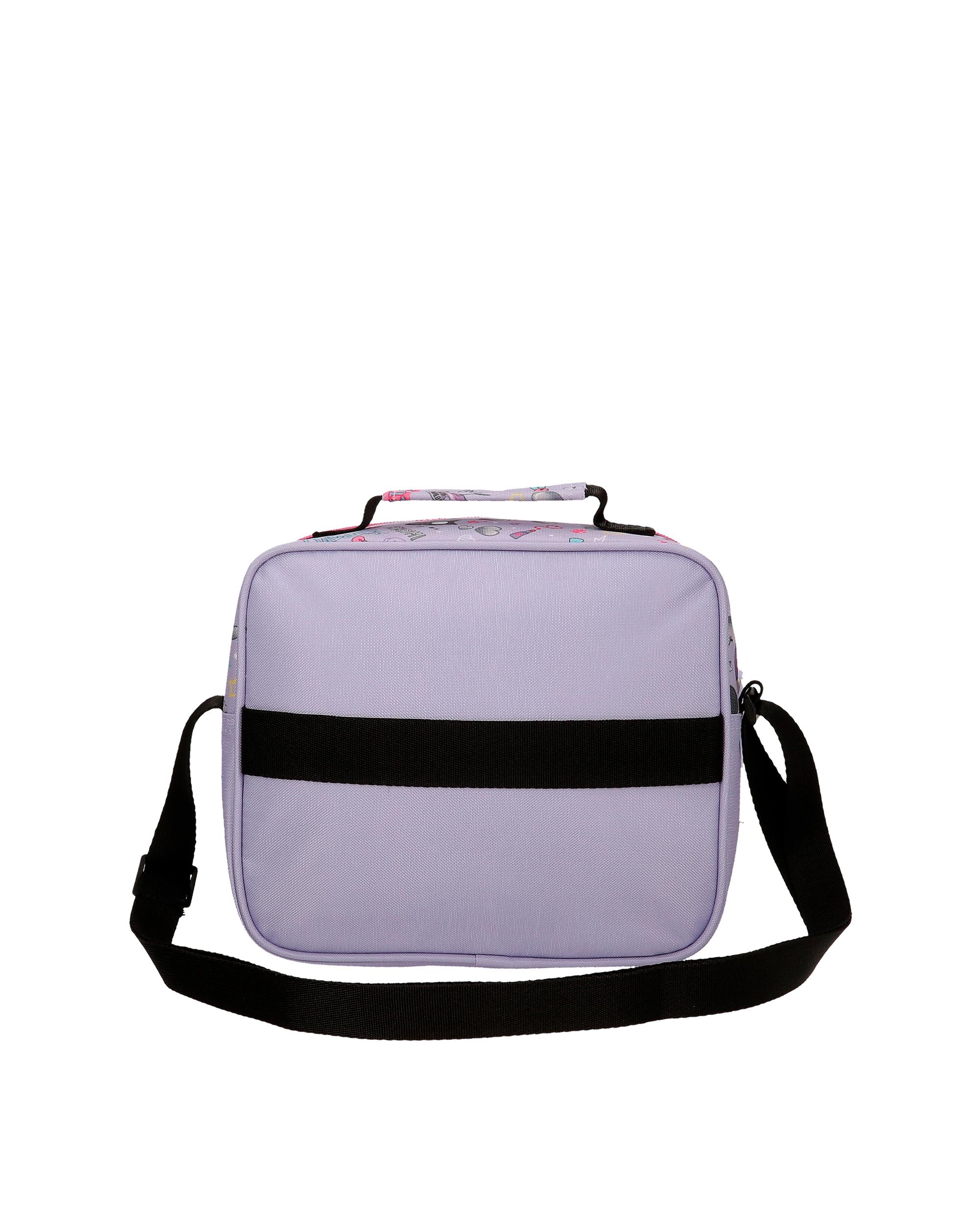 Neceser con bandolera adaptable Kuromi Retropop Morado-3